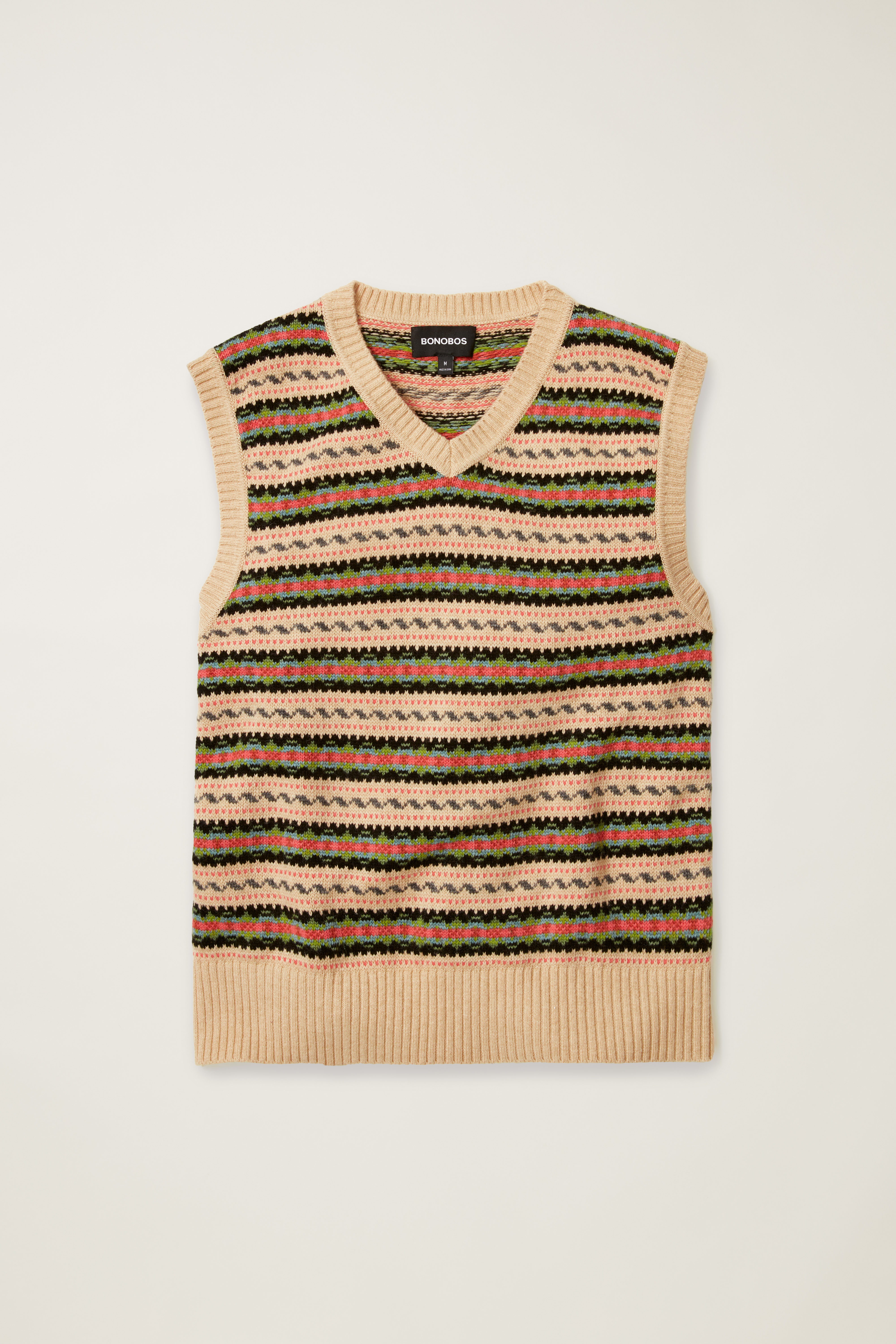 Merino Wool Fair Isle Sweater Vest