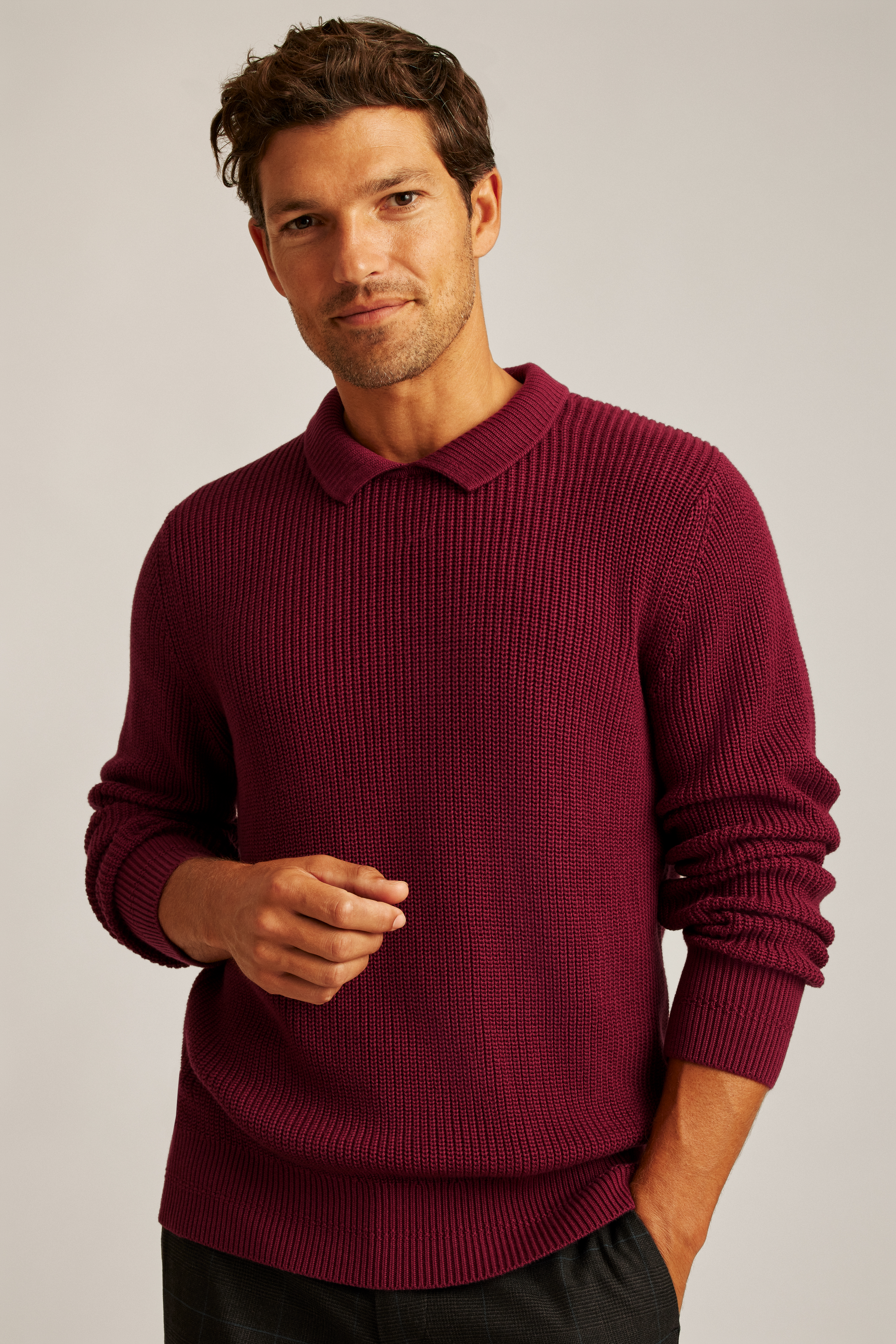 Fisherman Polo Sweater