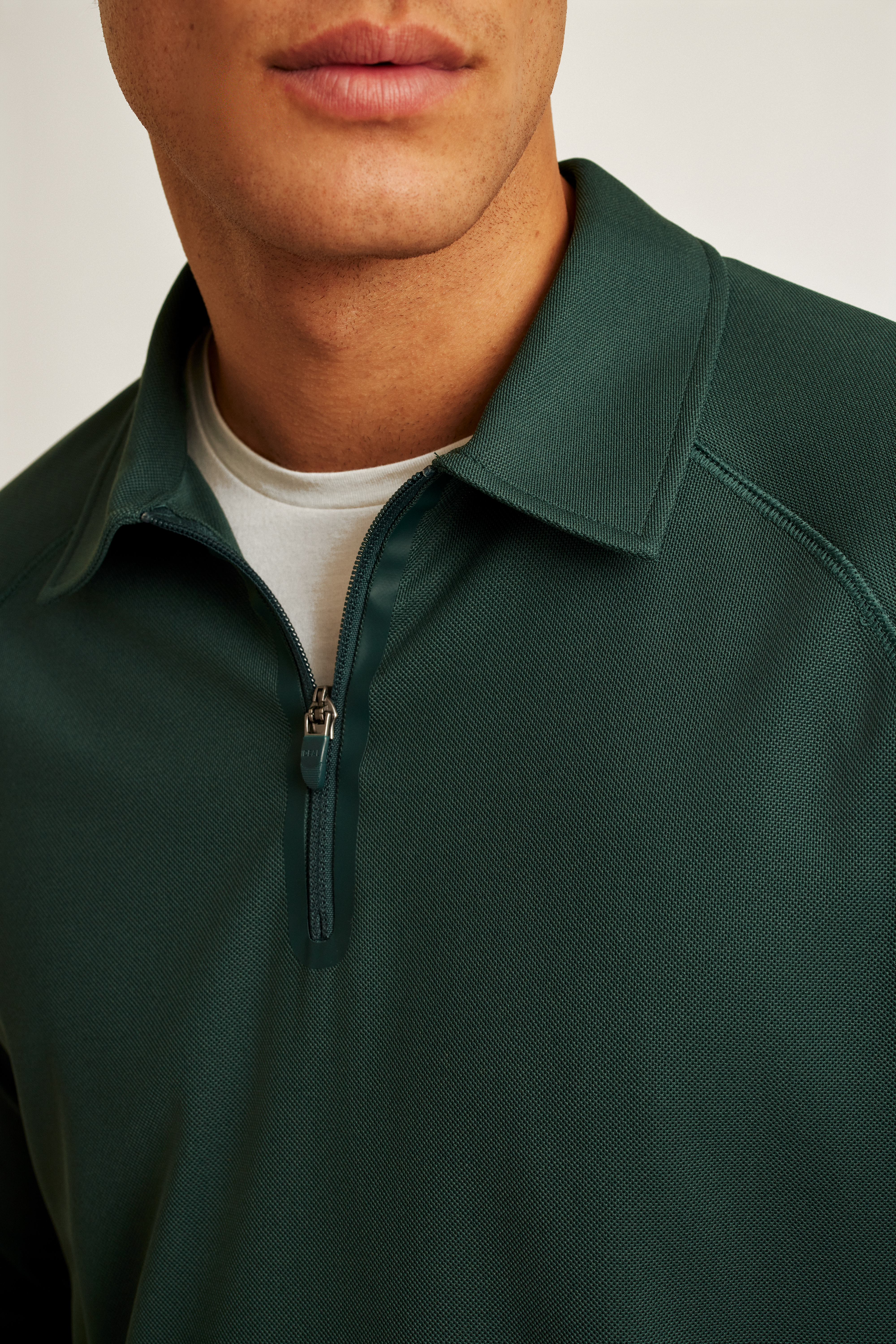 All Day Long Sleeve Zip Polo