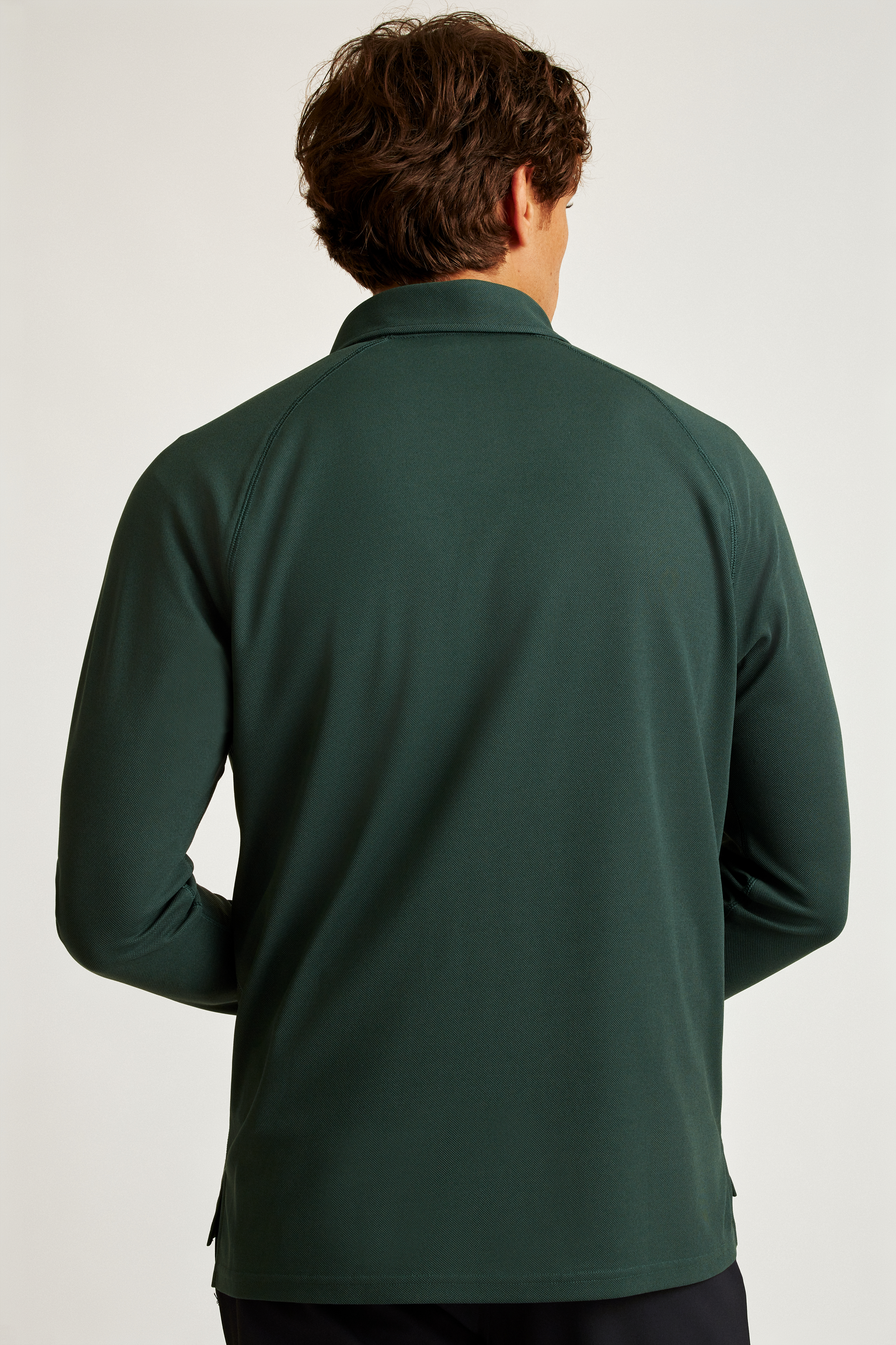 All Day Long Sleeve Zip Polo