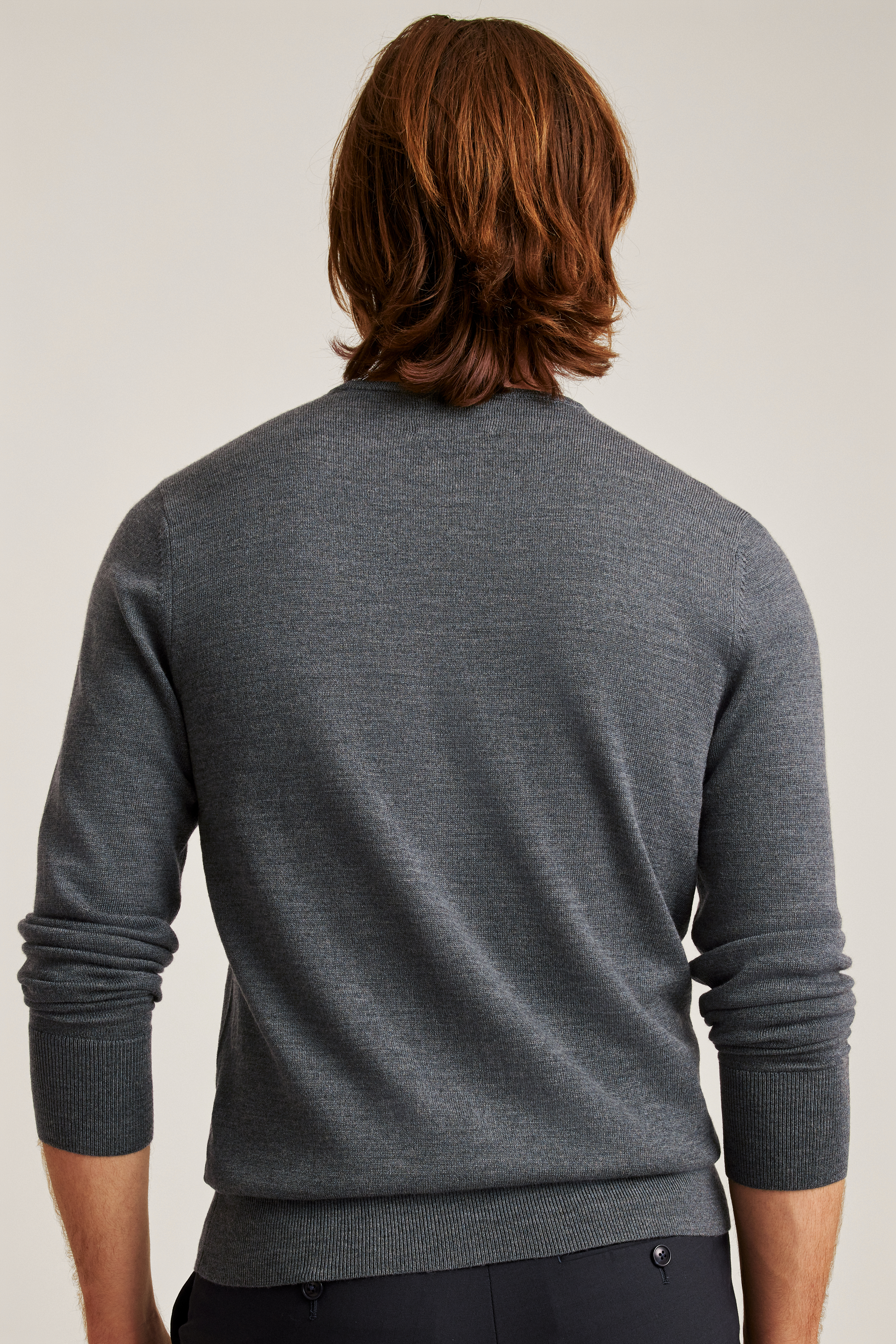 Cotton Crew Neck Sweater - 102CPV W Bnos Bobov HS Emb main image 1