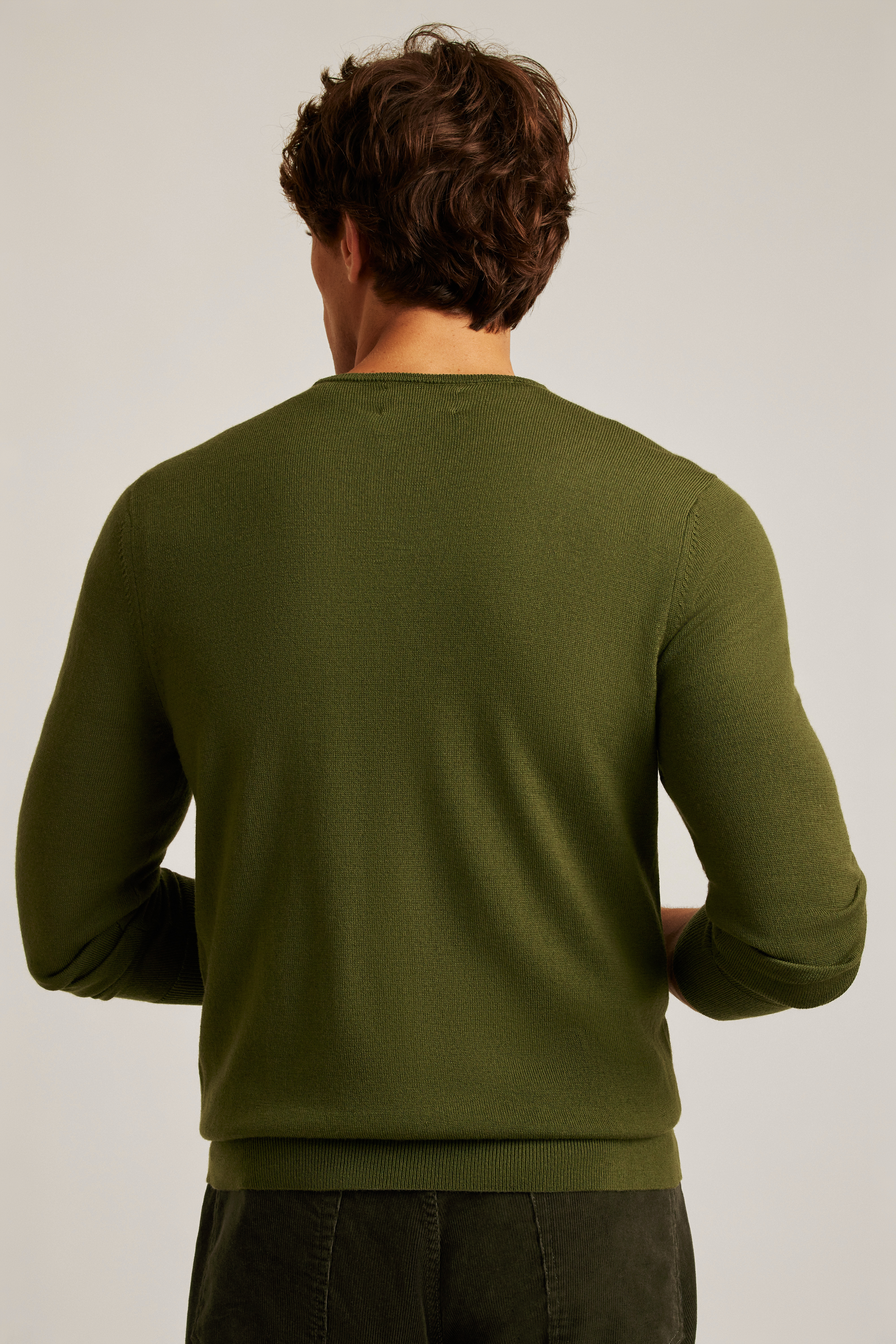 Merino Wool Crewneck Lens Sweater