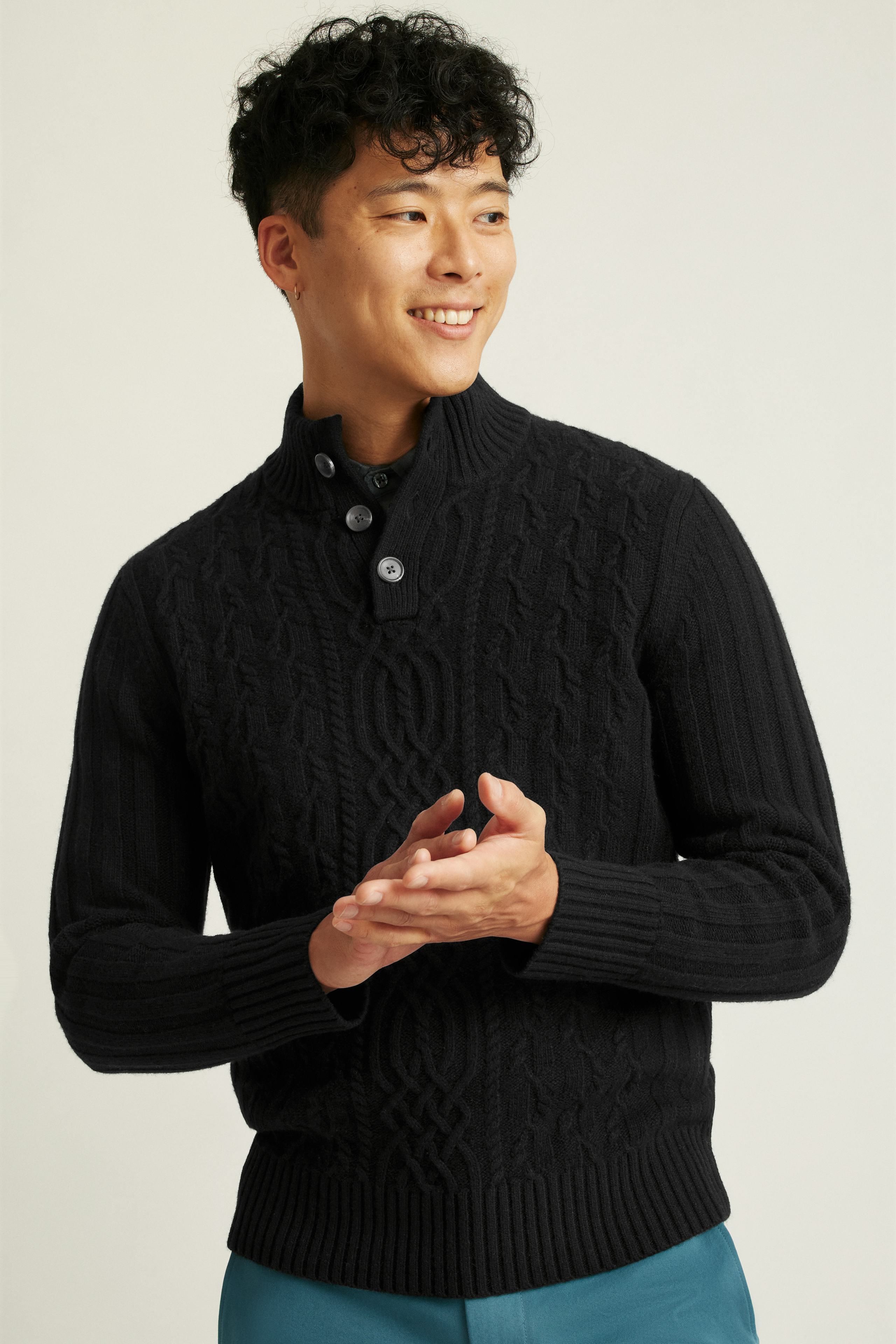 Cable Popover Sweater