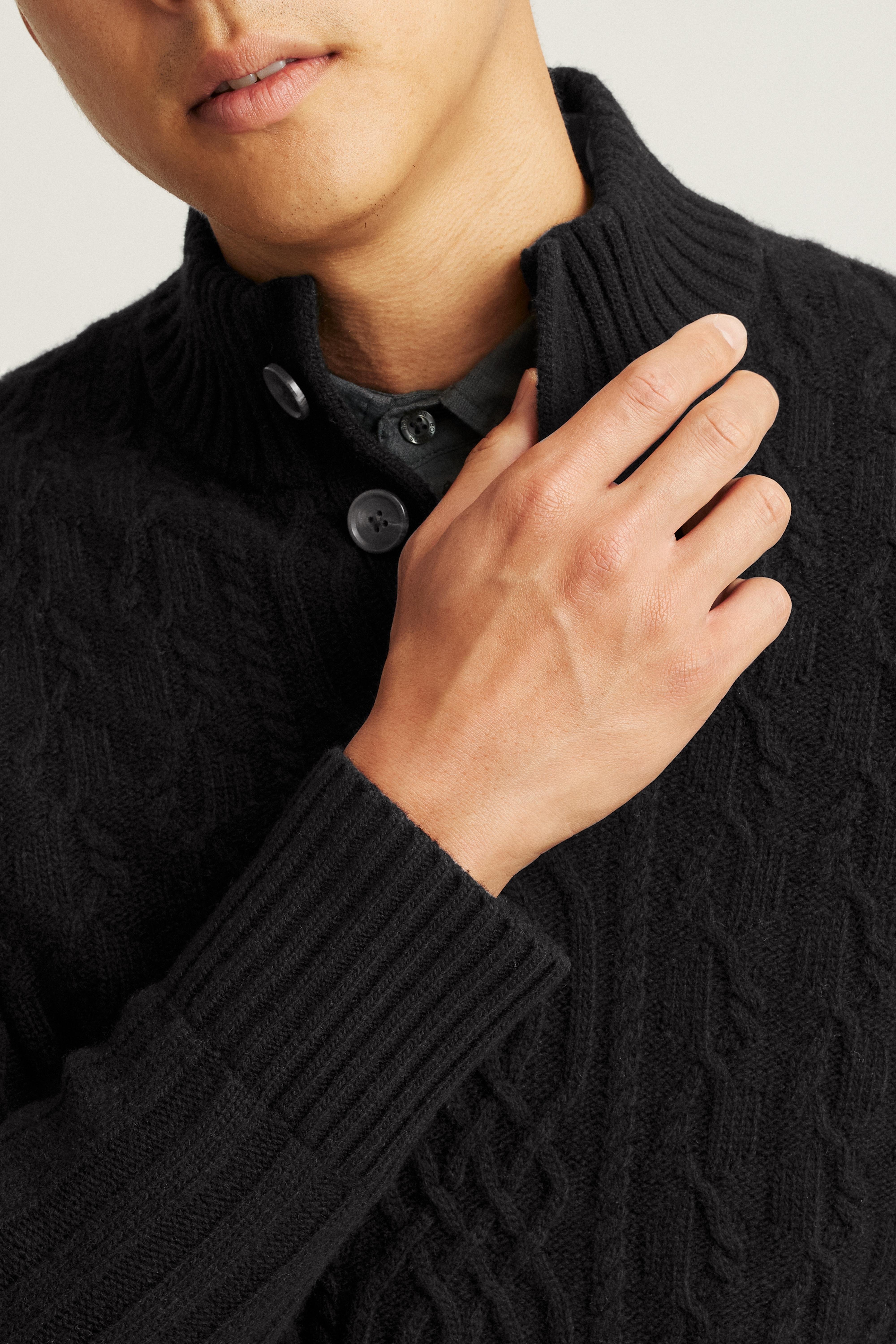 Cable Popover Sweater