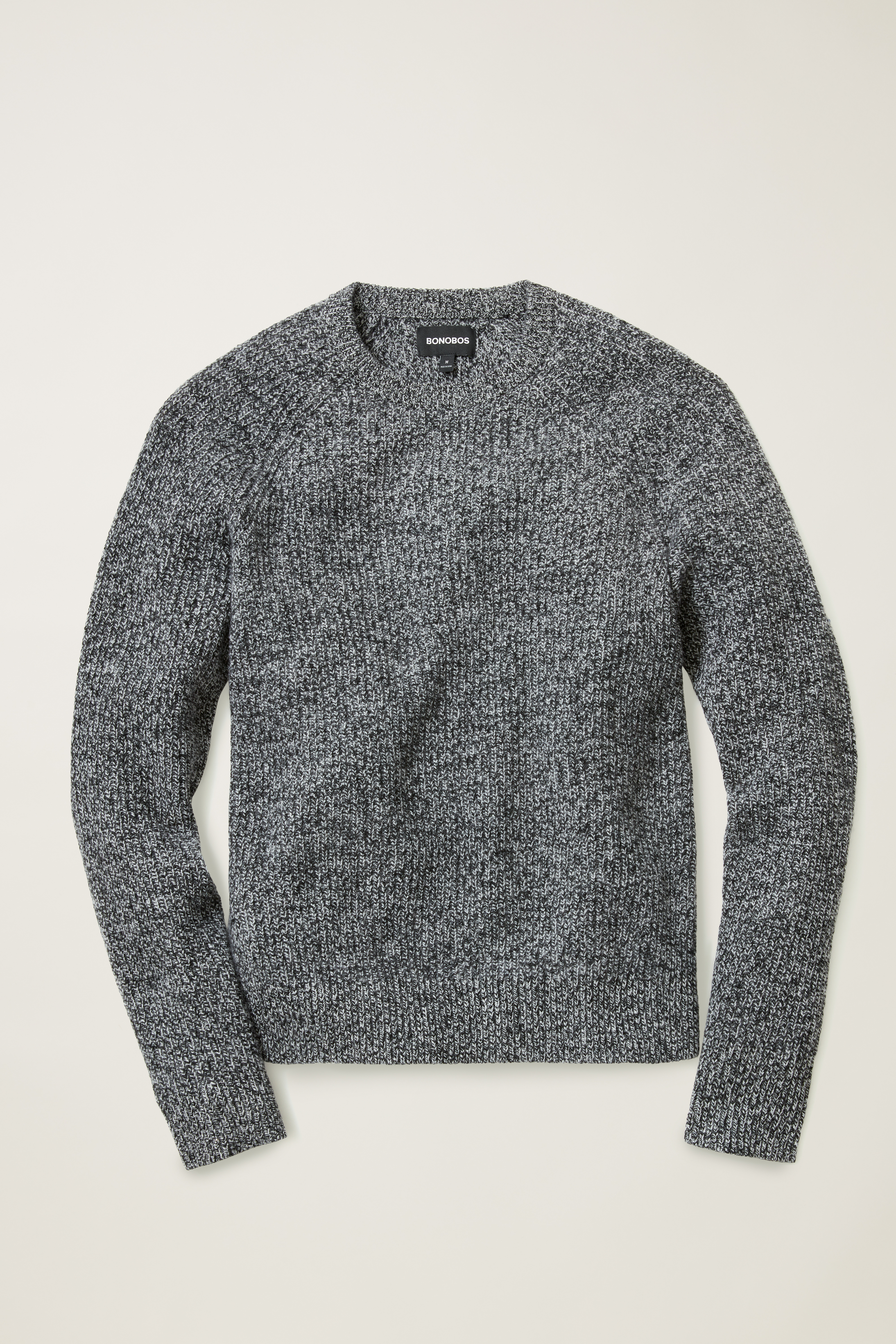 Marled Fisherman Crew Neck Sweater