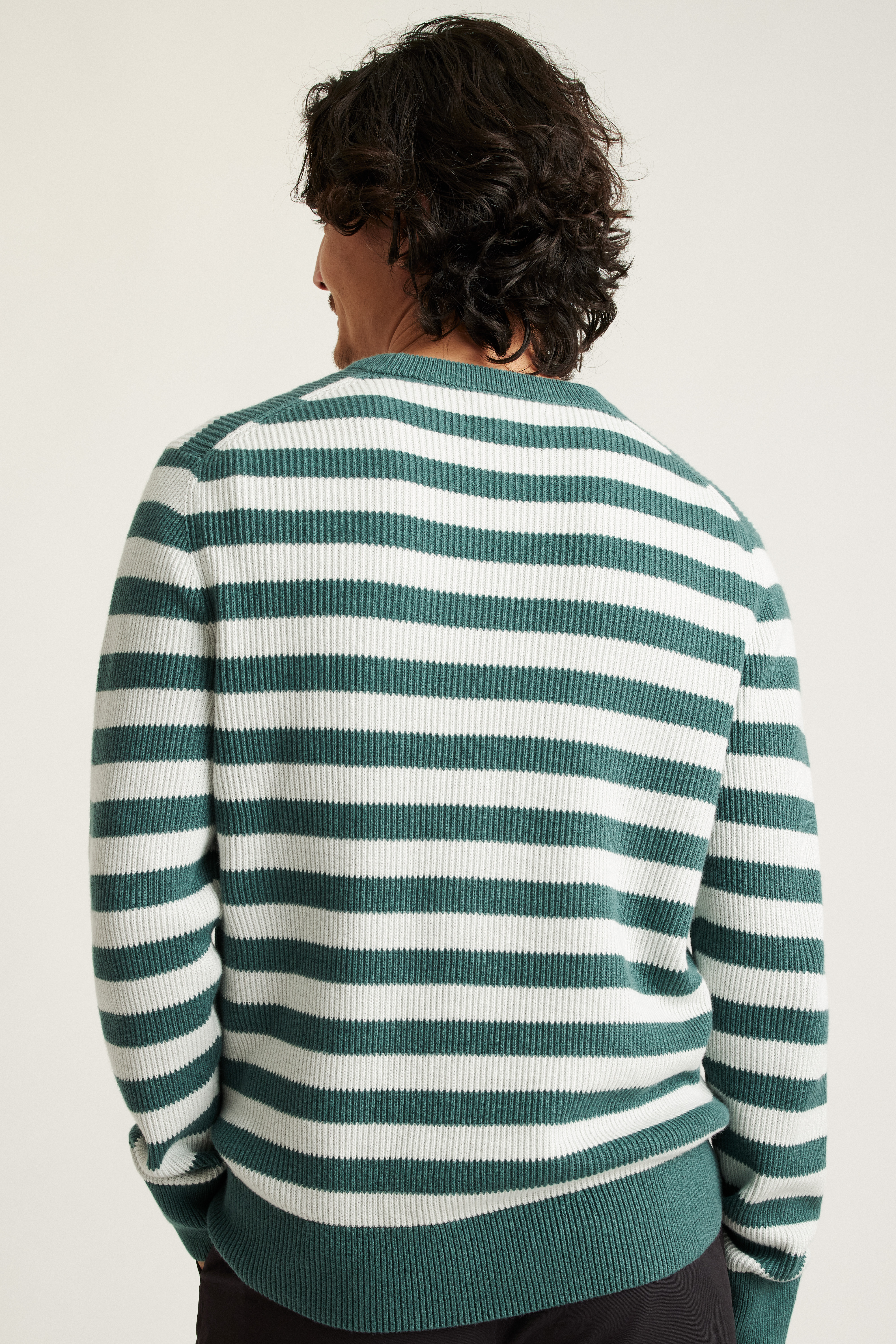 Cotton Cashmere Crew Neck Sweater