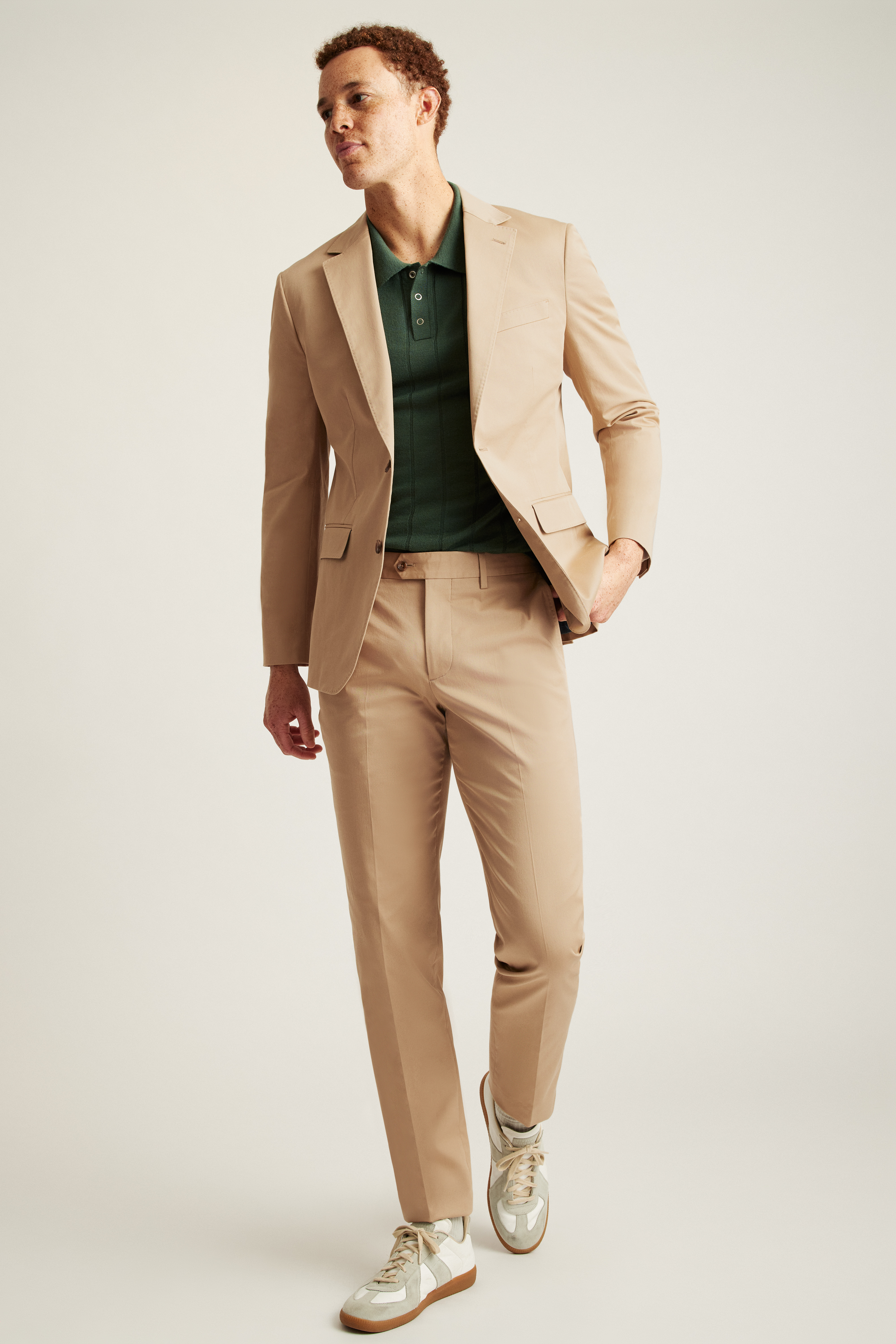 Italian Stretch Cotton Suit Jacket