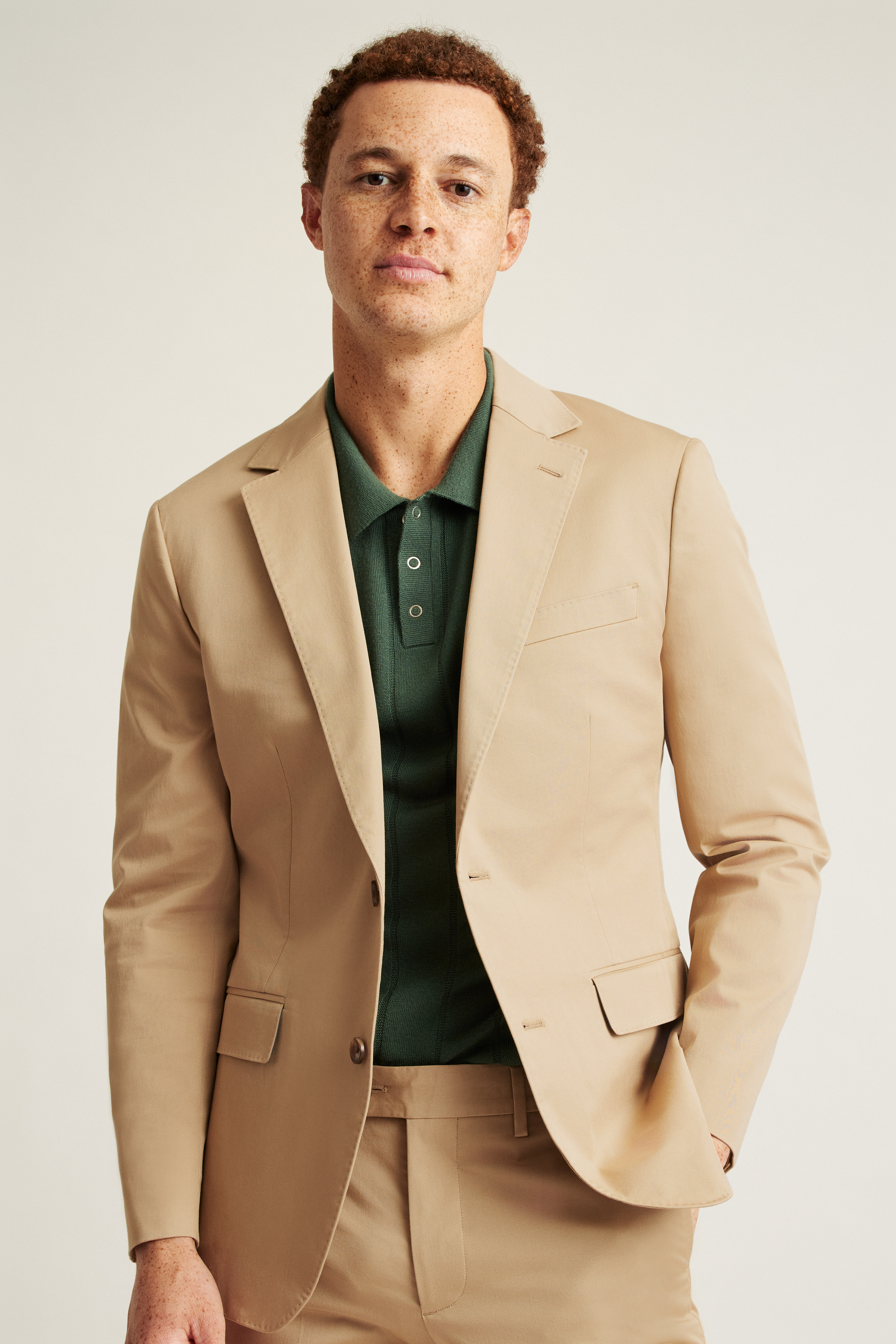 Italian Stretch Cotton Suit Jacket