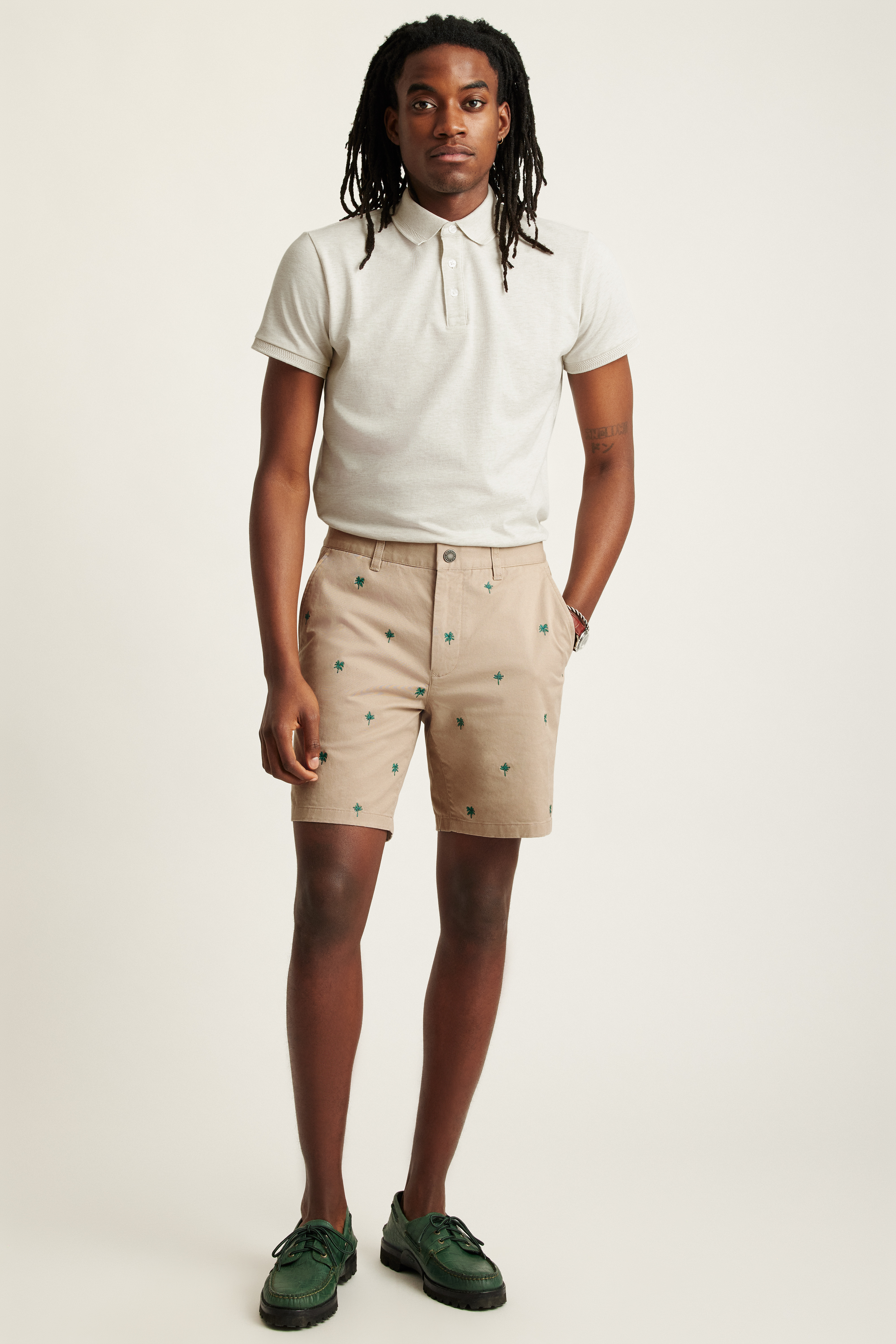 The Embroidered Chino Short