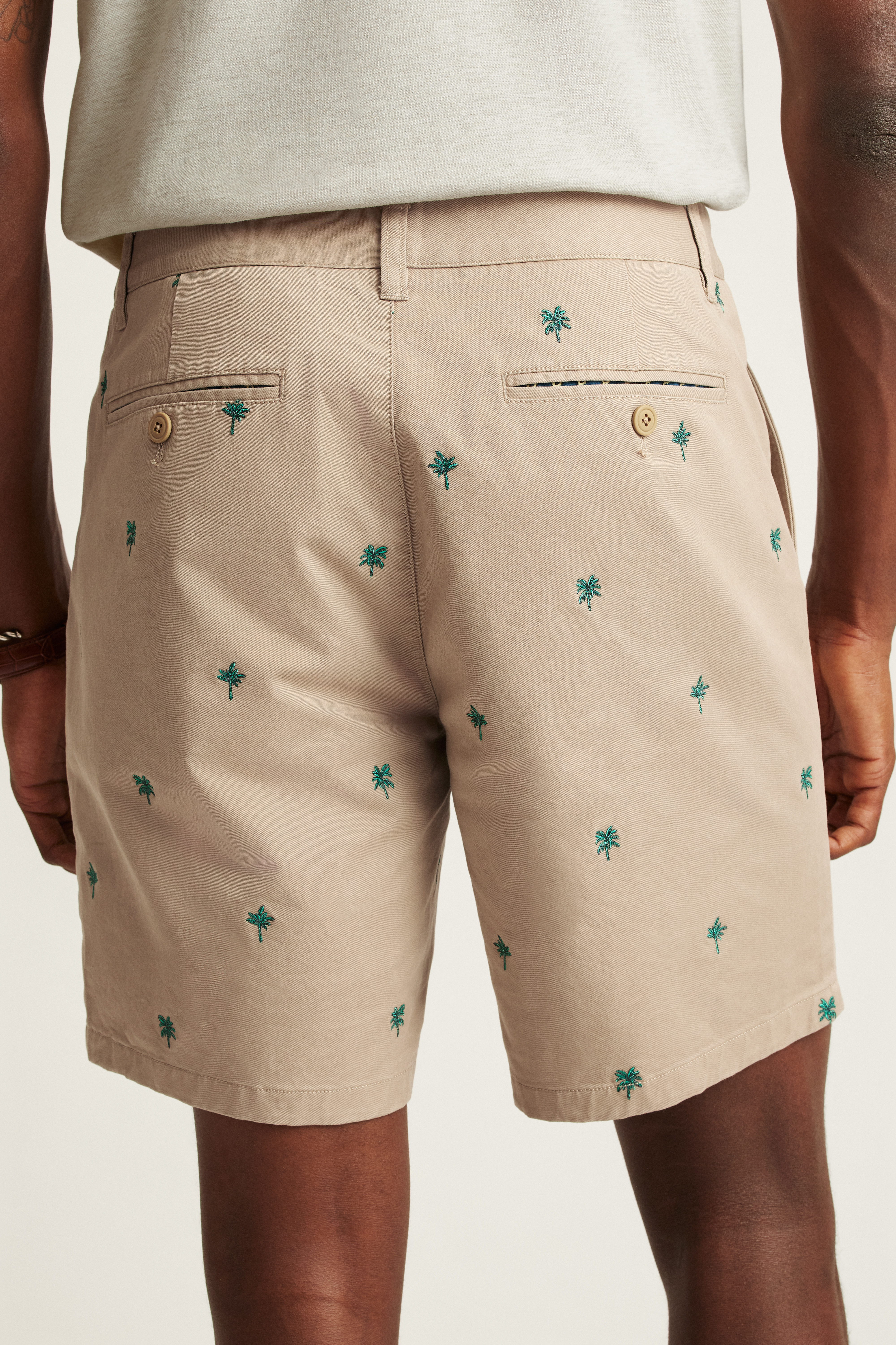 The Embroidered Chino Short