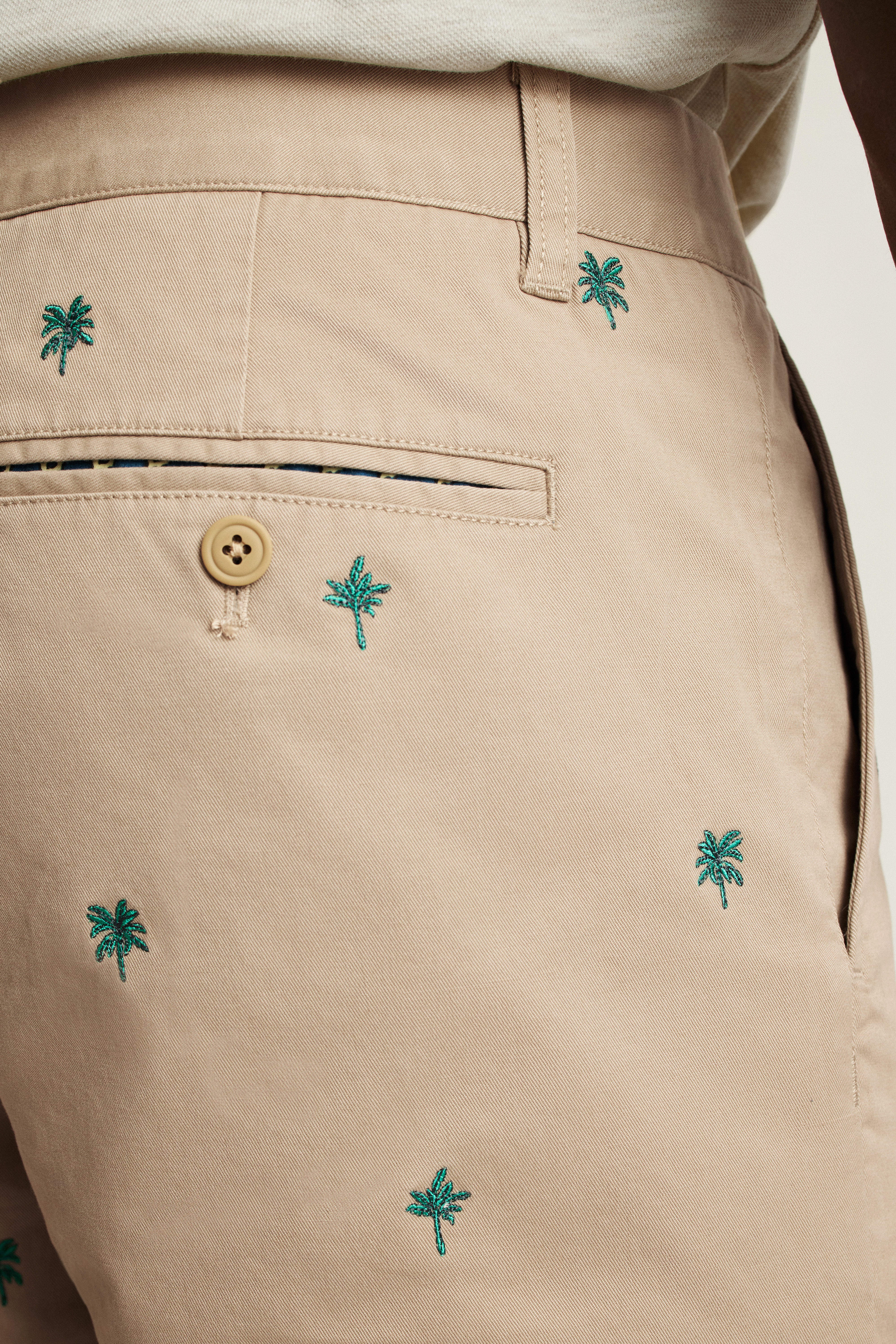 The Embroidered Chino Short