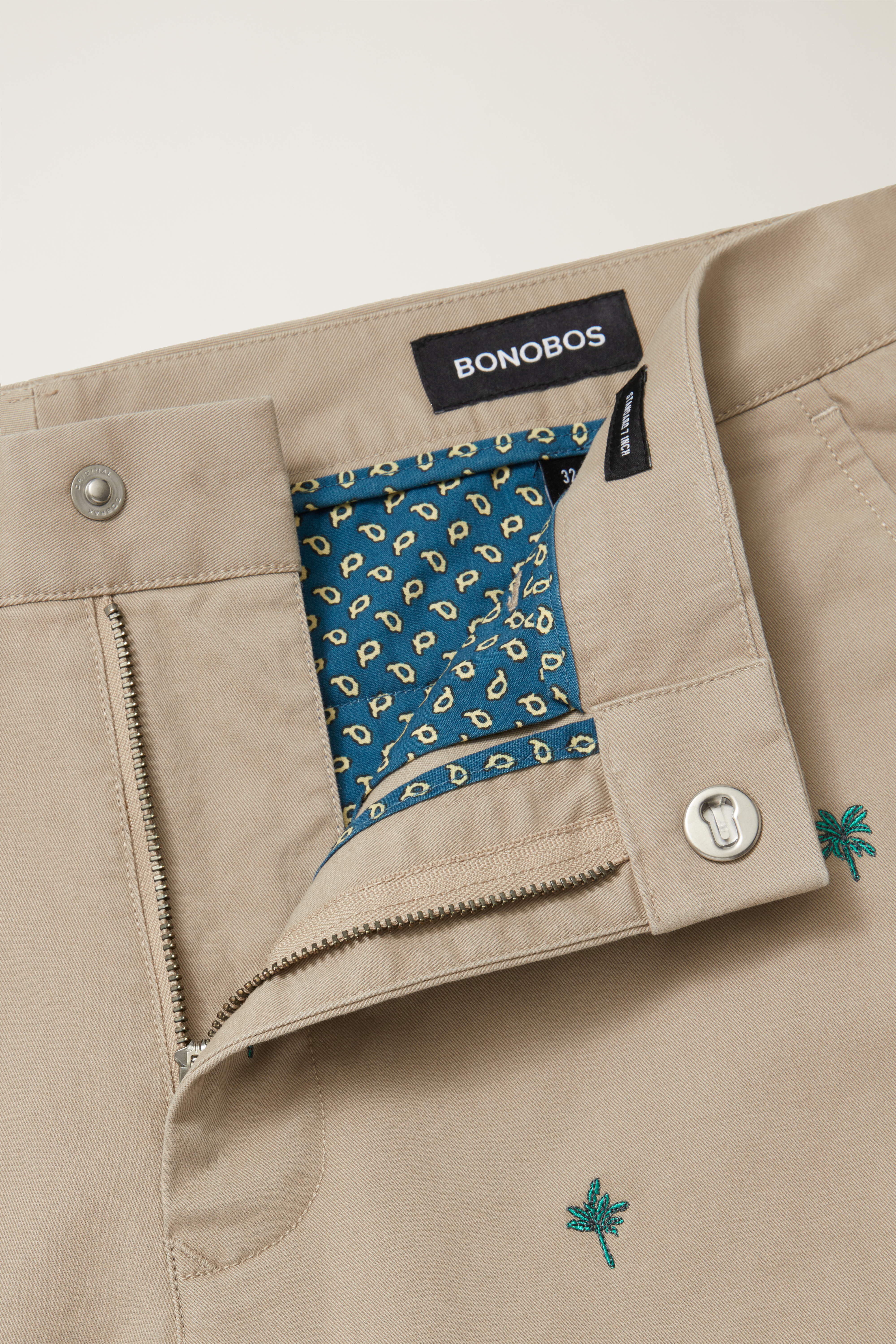 The Embroidered Chino Short