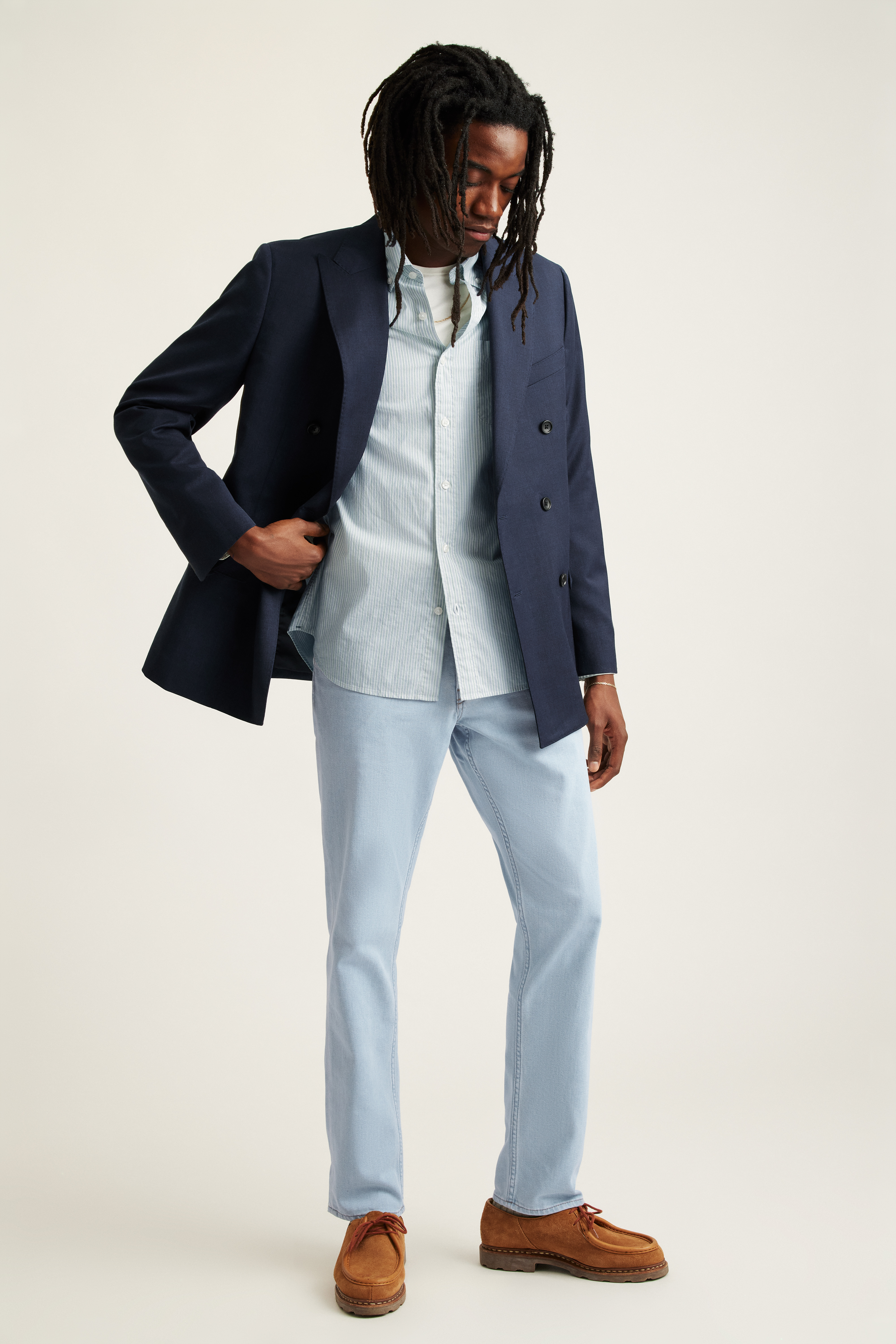 Jetsetter Wool Double Breasted Blazer