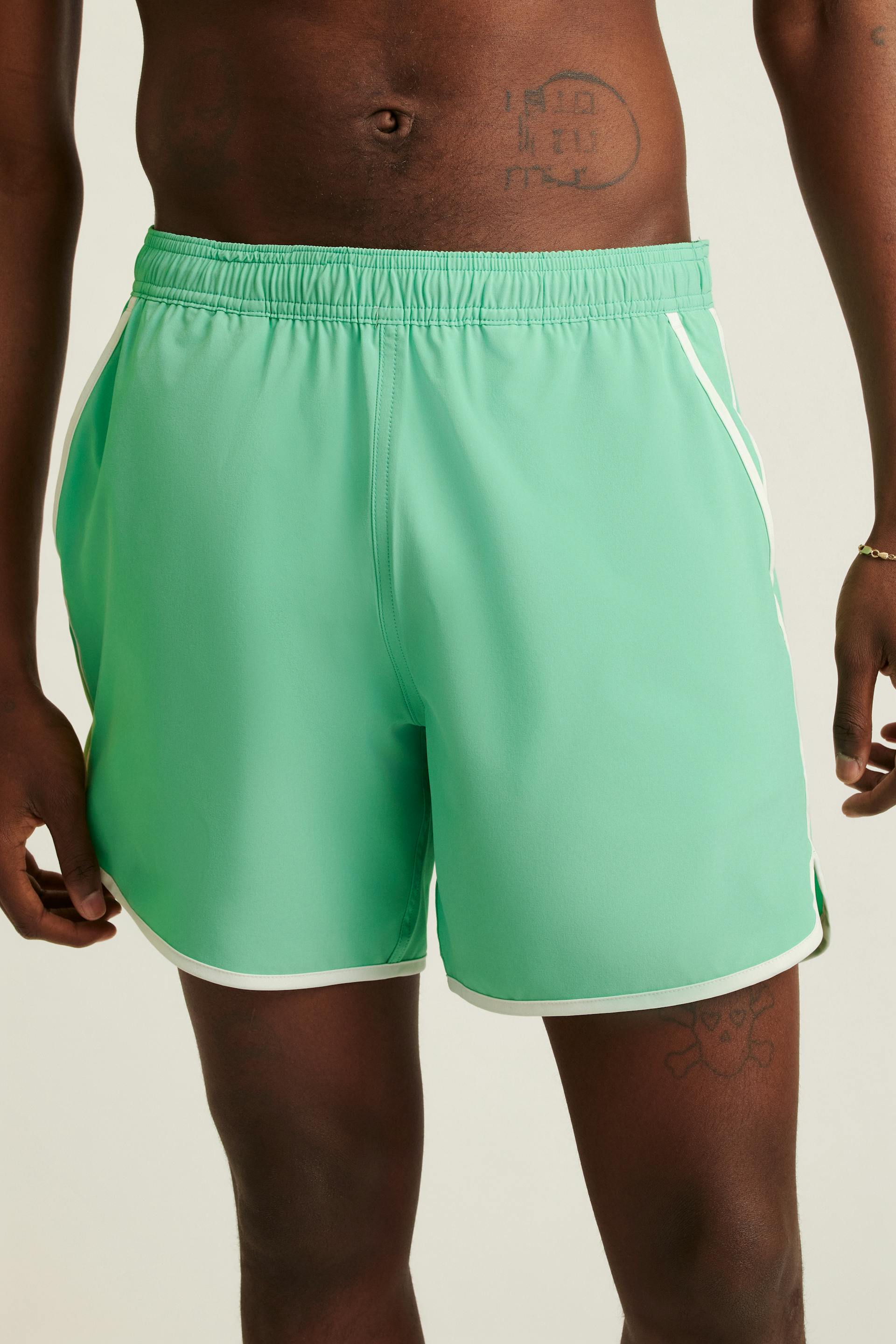 Throwback Swim Trunks