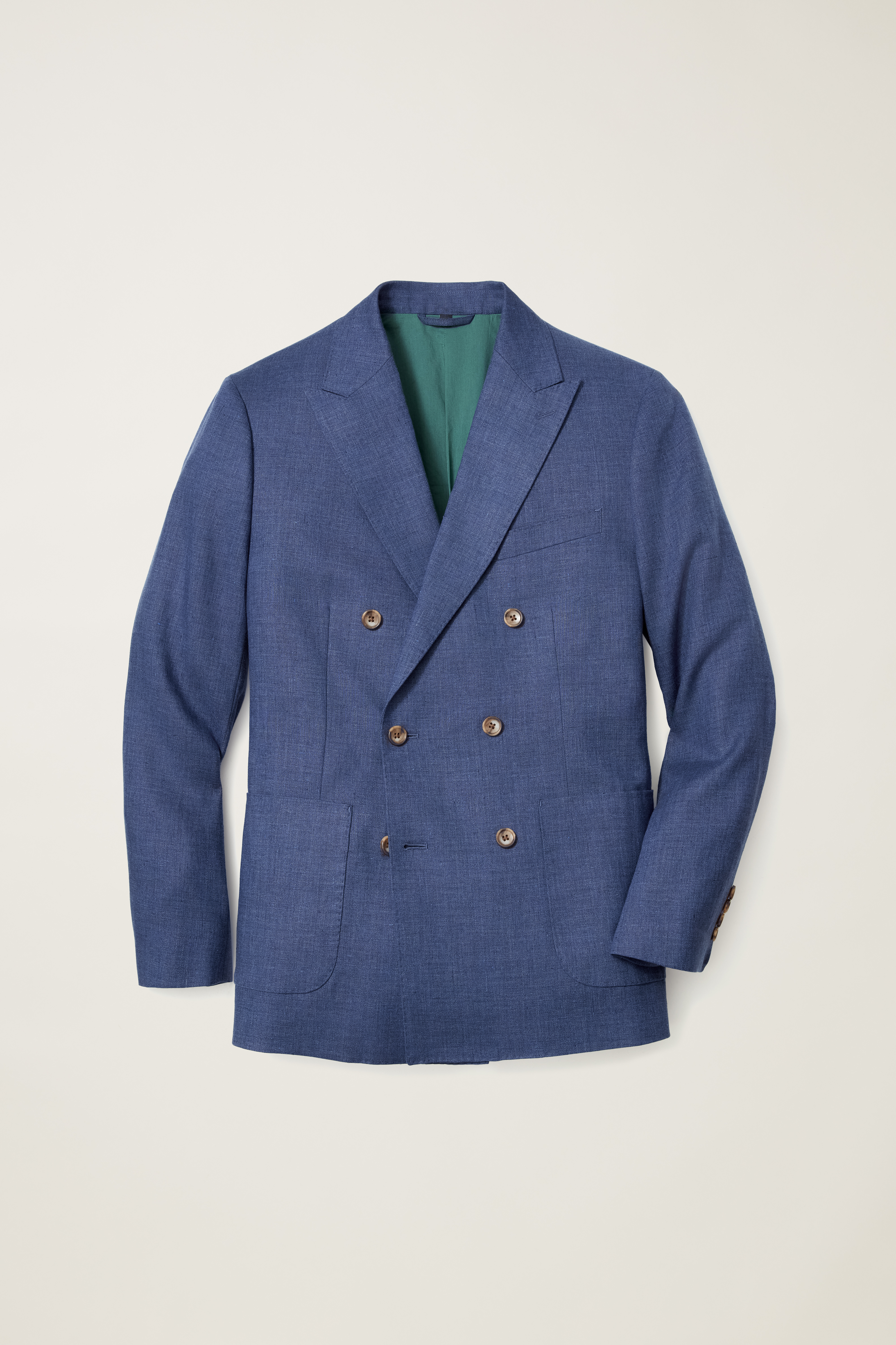 Jetsetter Italian Linen Double Breasted Blazer