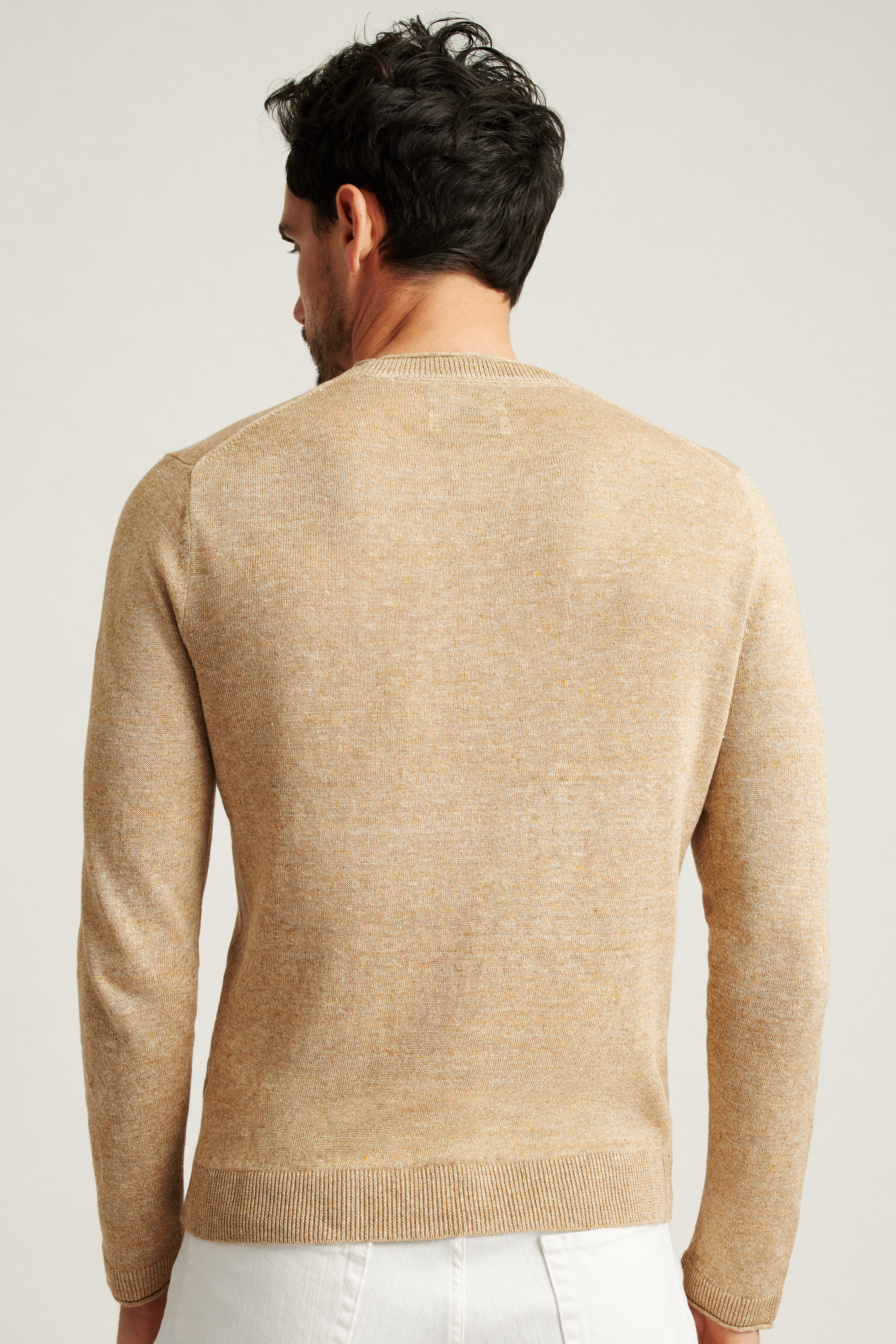 Italian Linen Roll Neck Sweater