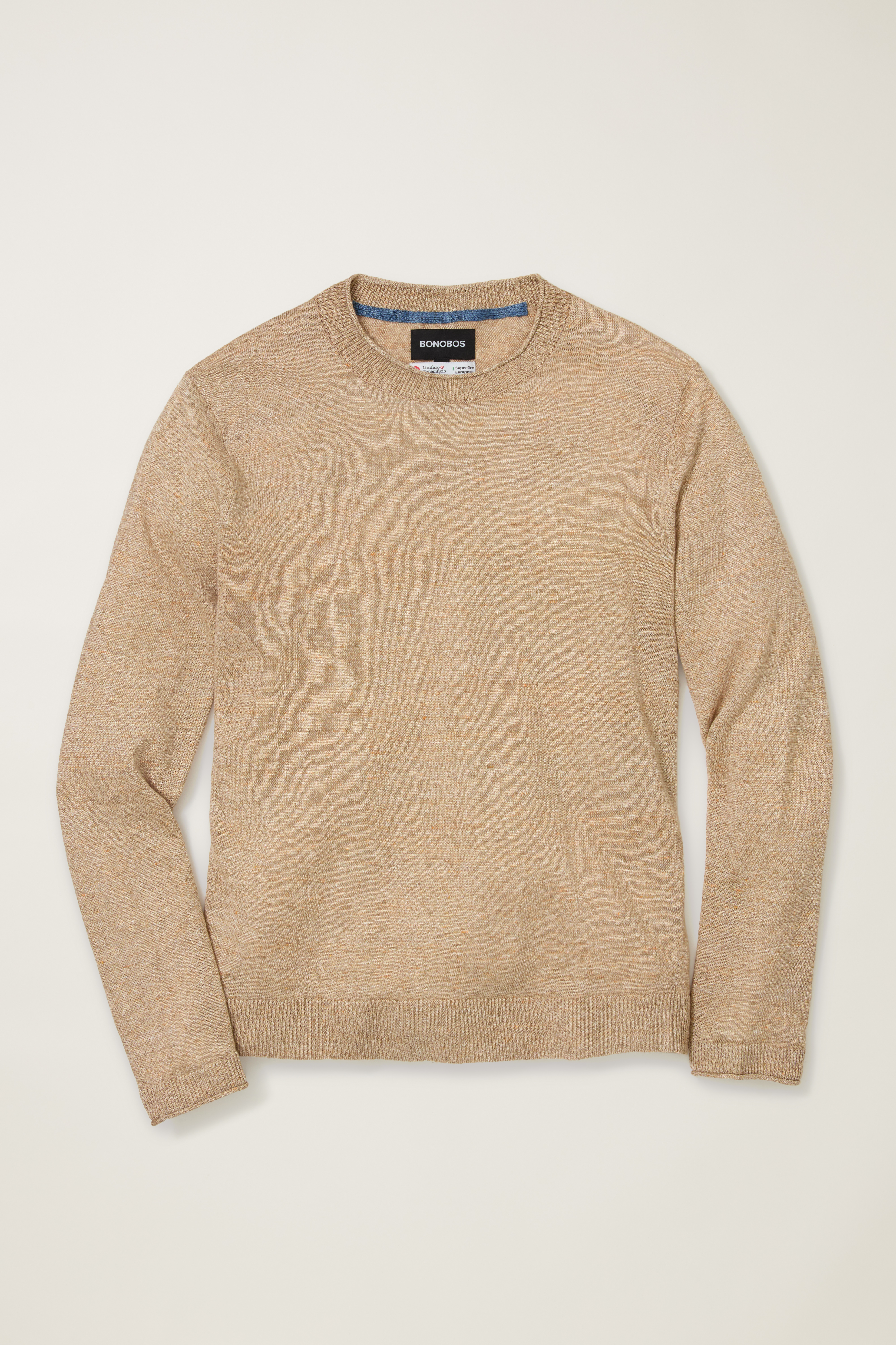 Italian Linen Roll Neck Sweater