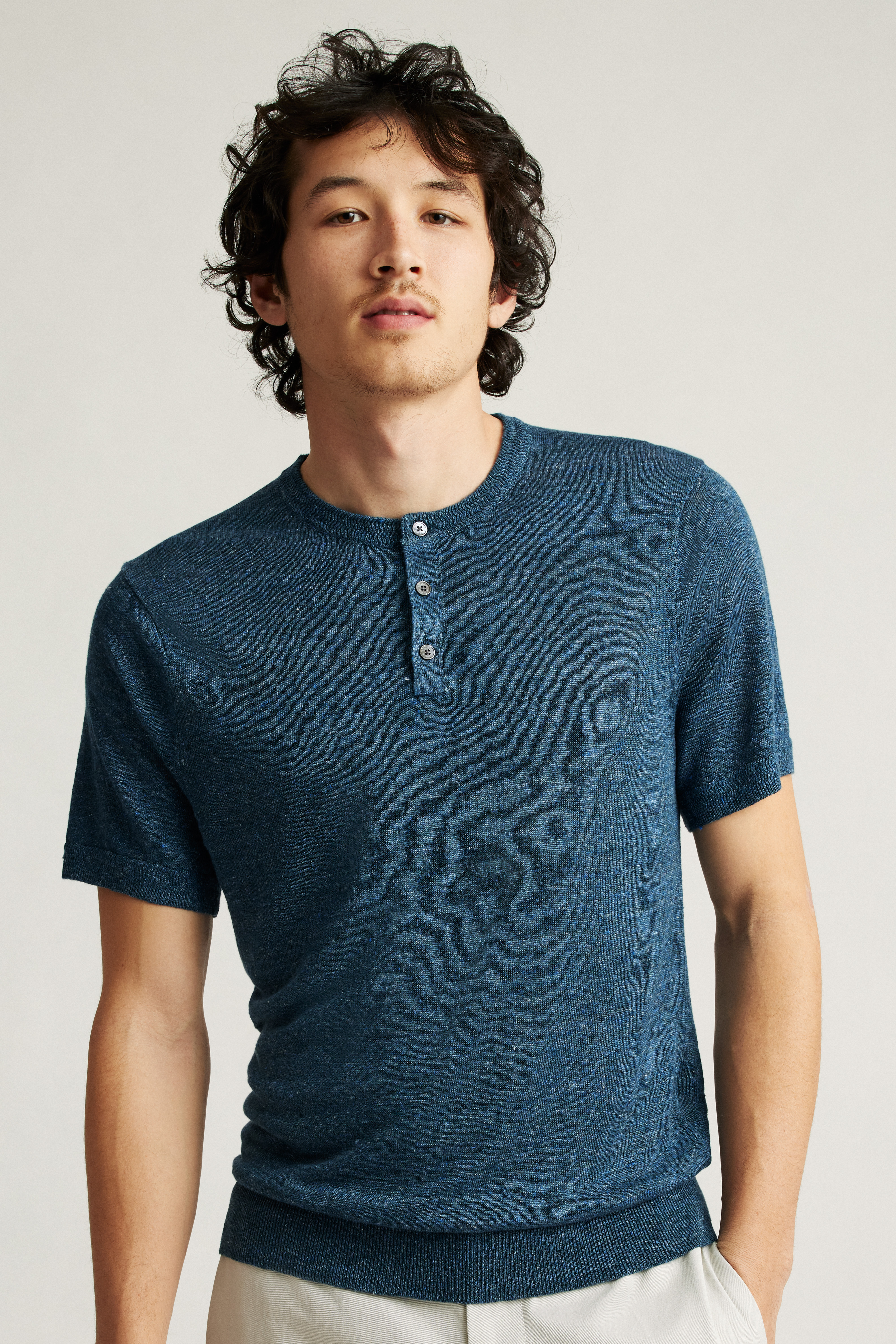 Italian Linen Henley