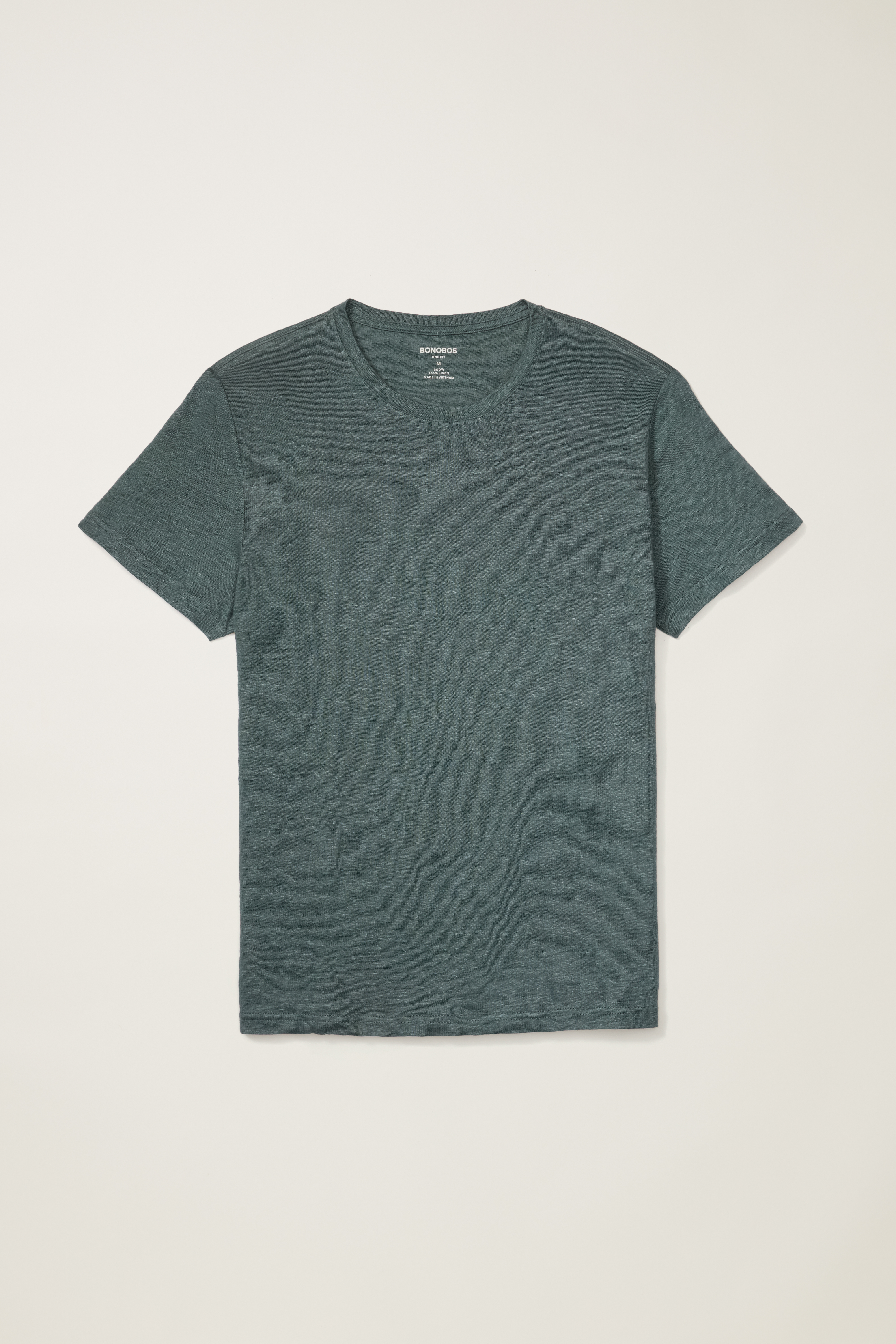 Linen Crew Neck Tee