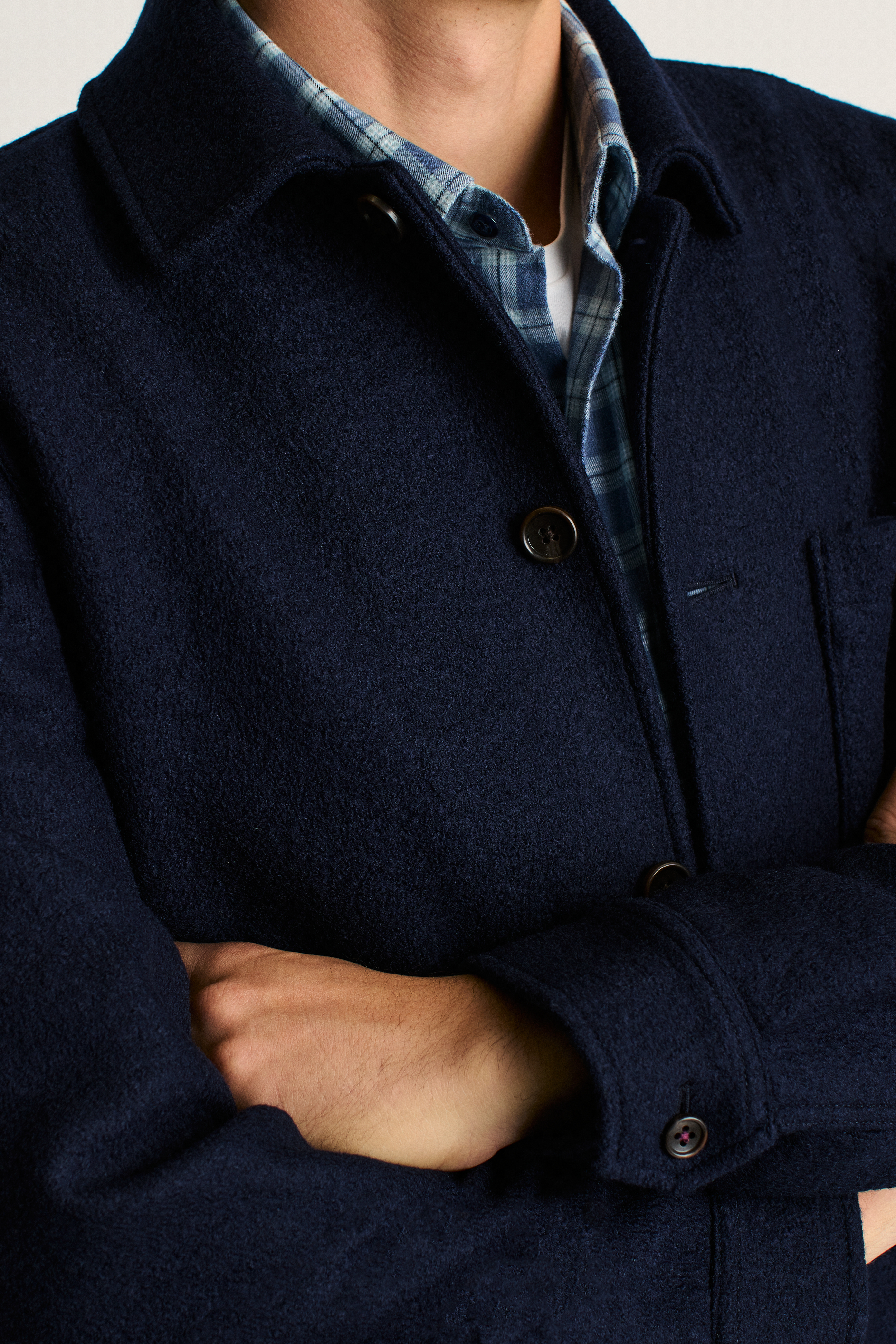 Italian Brushed Wool Chore Jacket