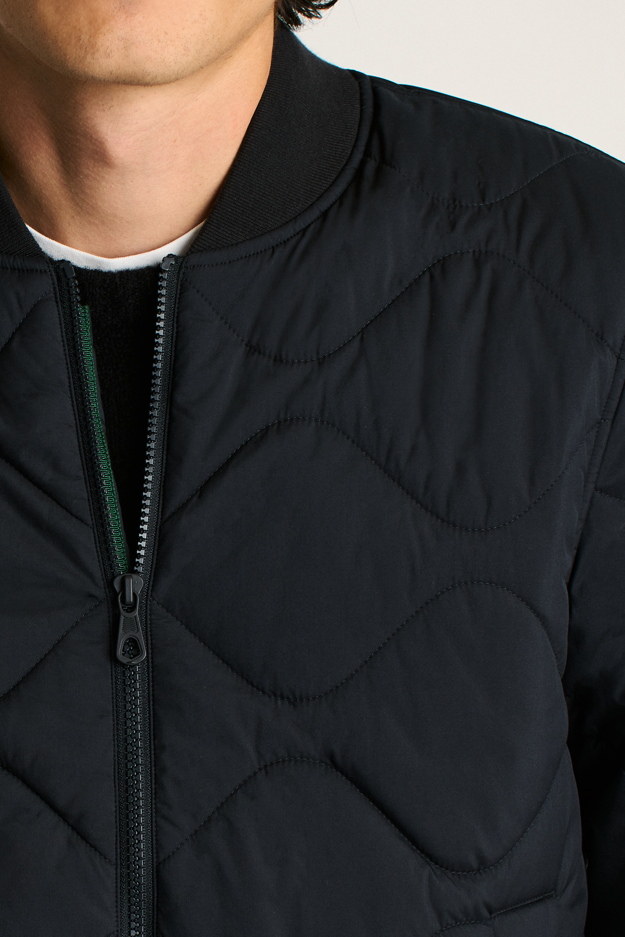 The Quilted Nylon Bomber