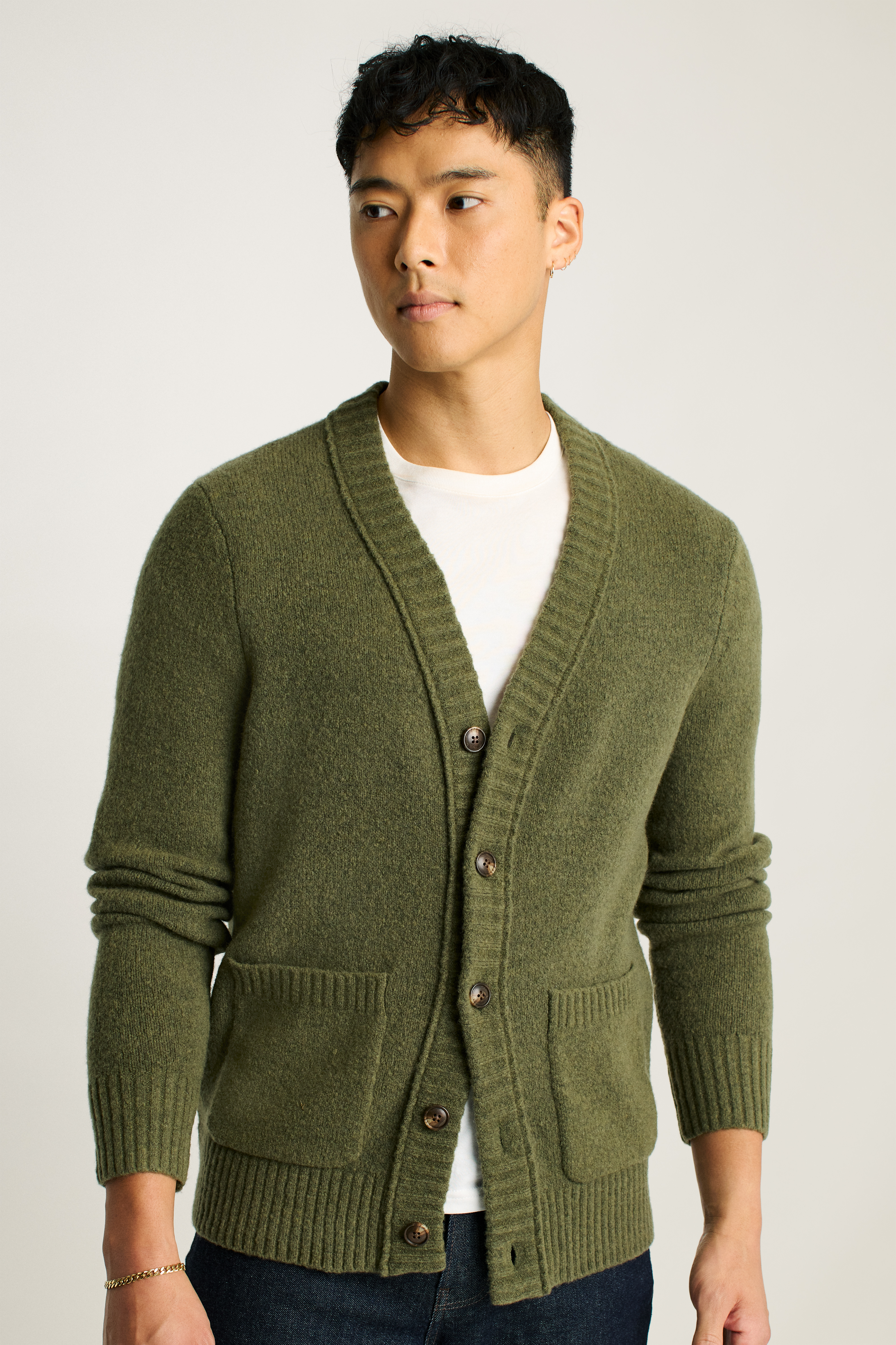 【BAON】[unisex] Hugen Summer Boucle Round Knit Cardigan BTFBM Bow Cardigan Sweaters for Women Trendy 2025 Fall