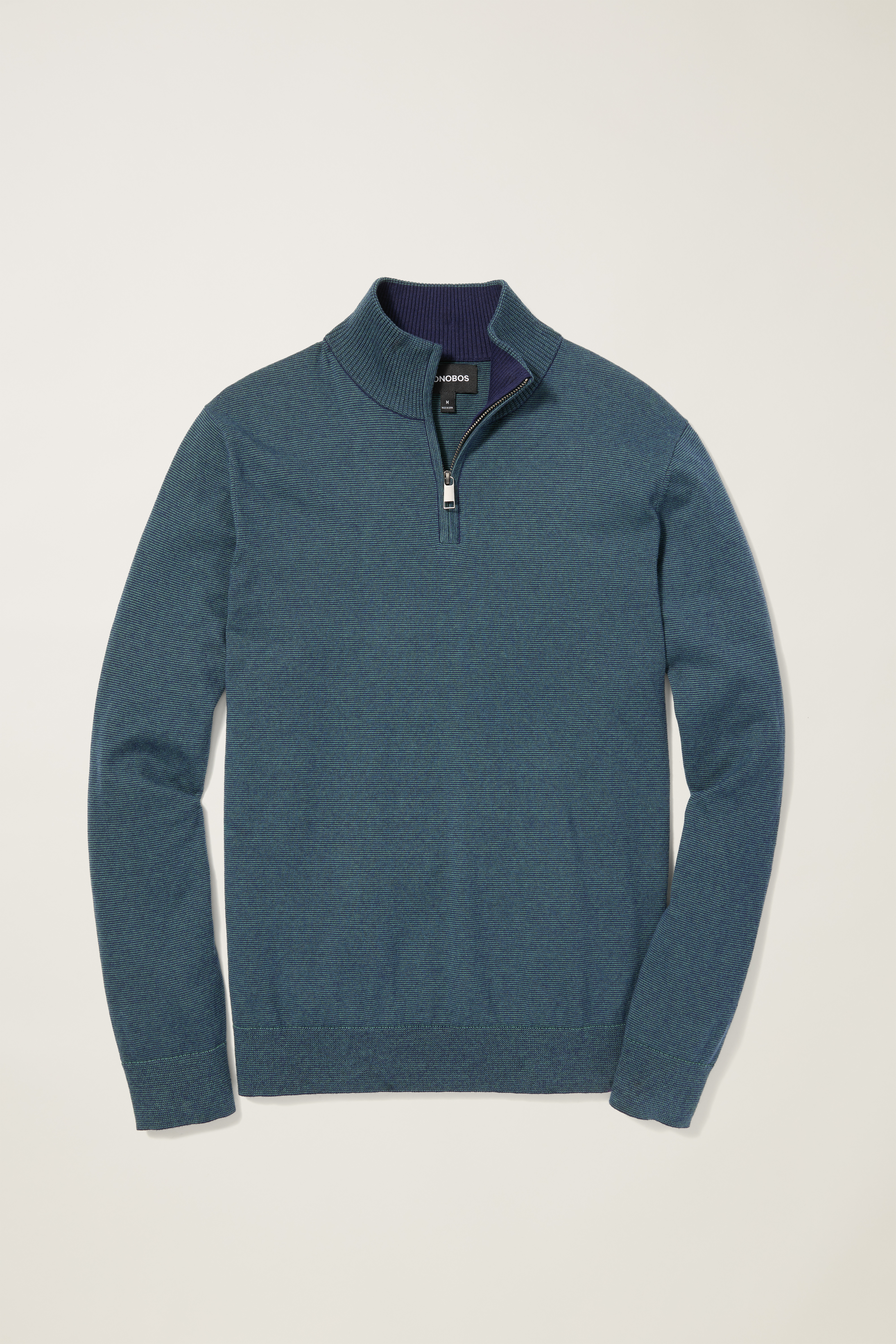 Washable Cotton Cashmere Half-Zip