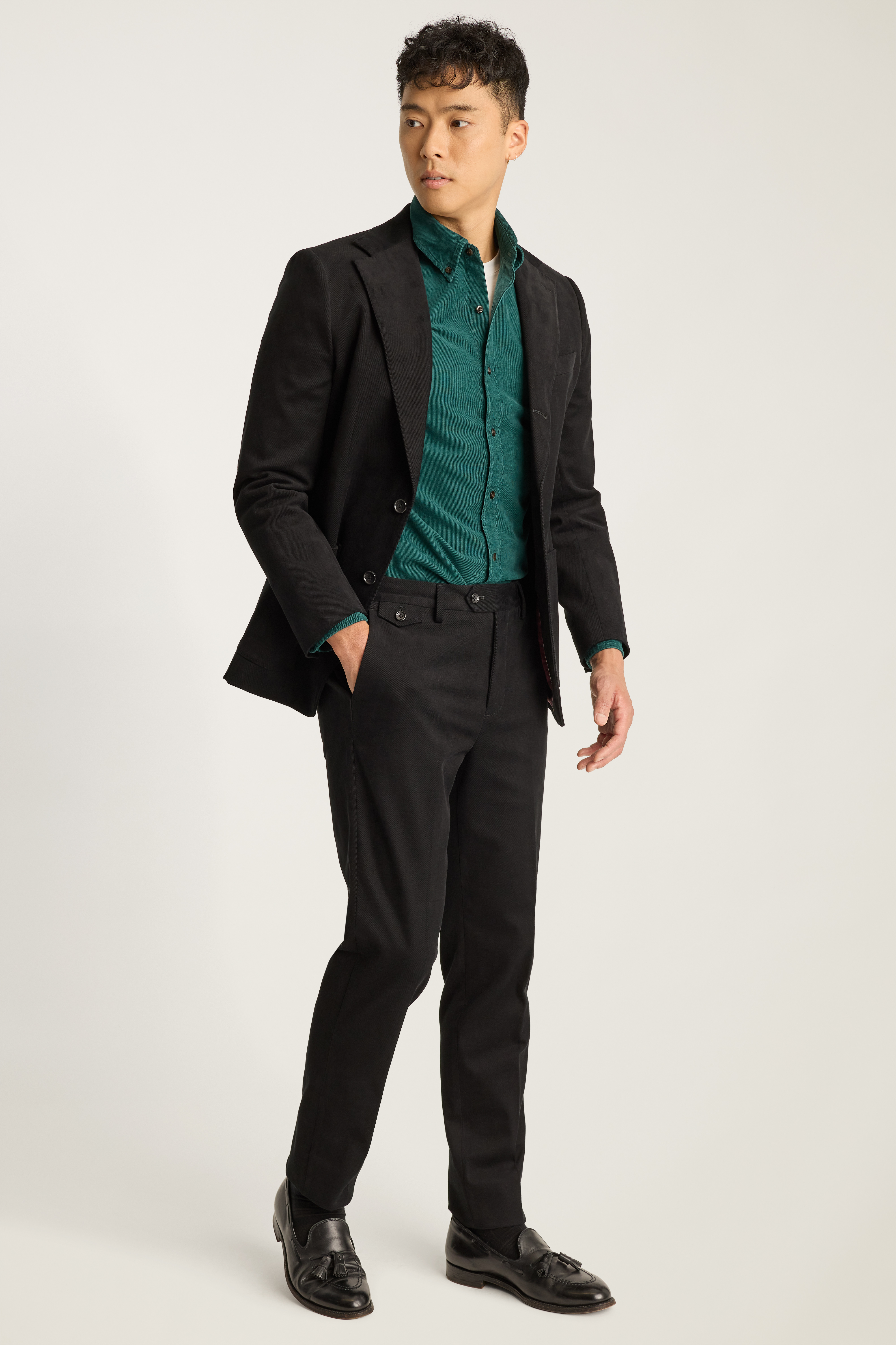 Jetsetter Italian Brushed Cotton Dress Pant