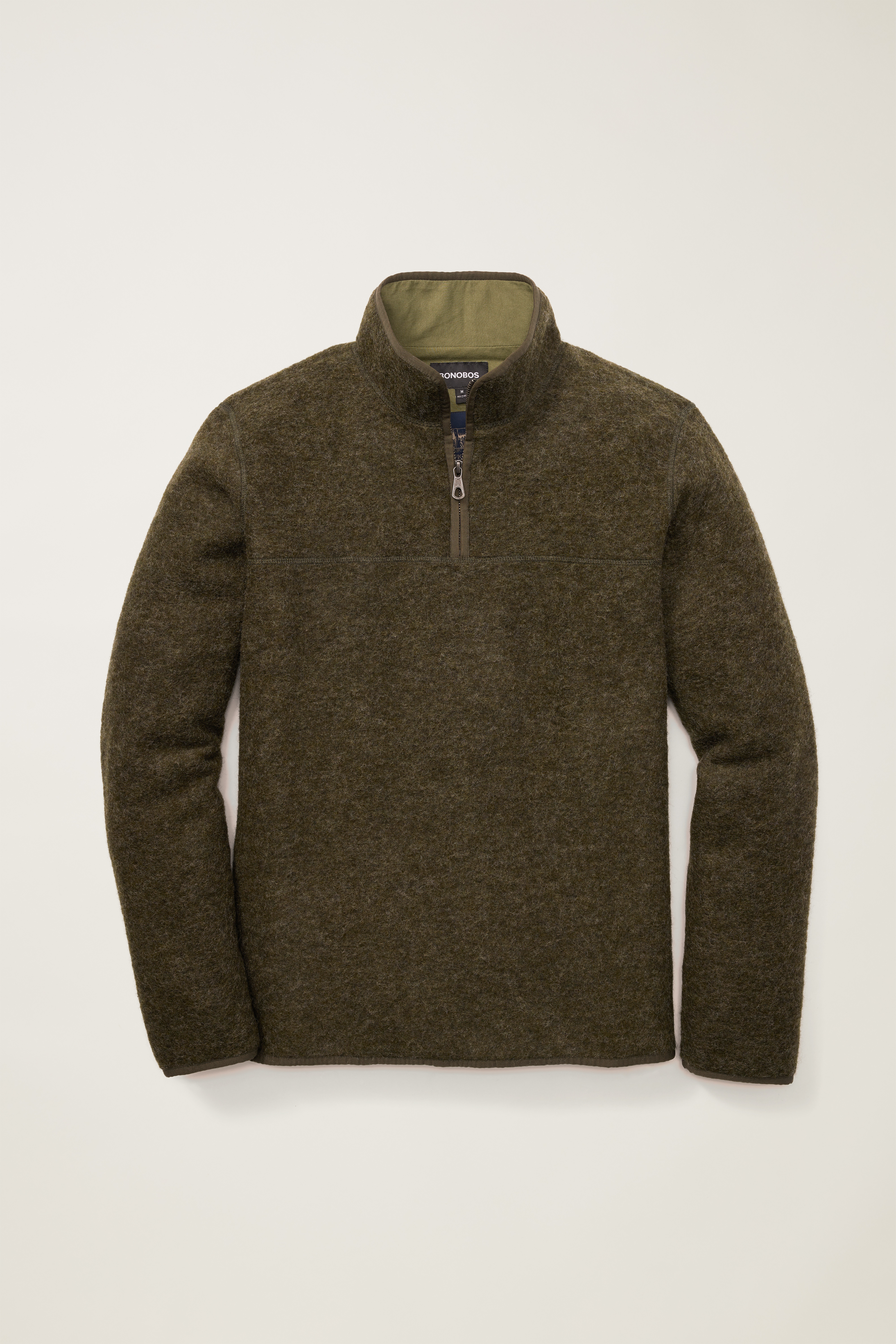 Italian Wool Fleece Half Zip