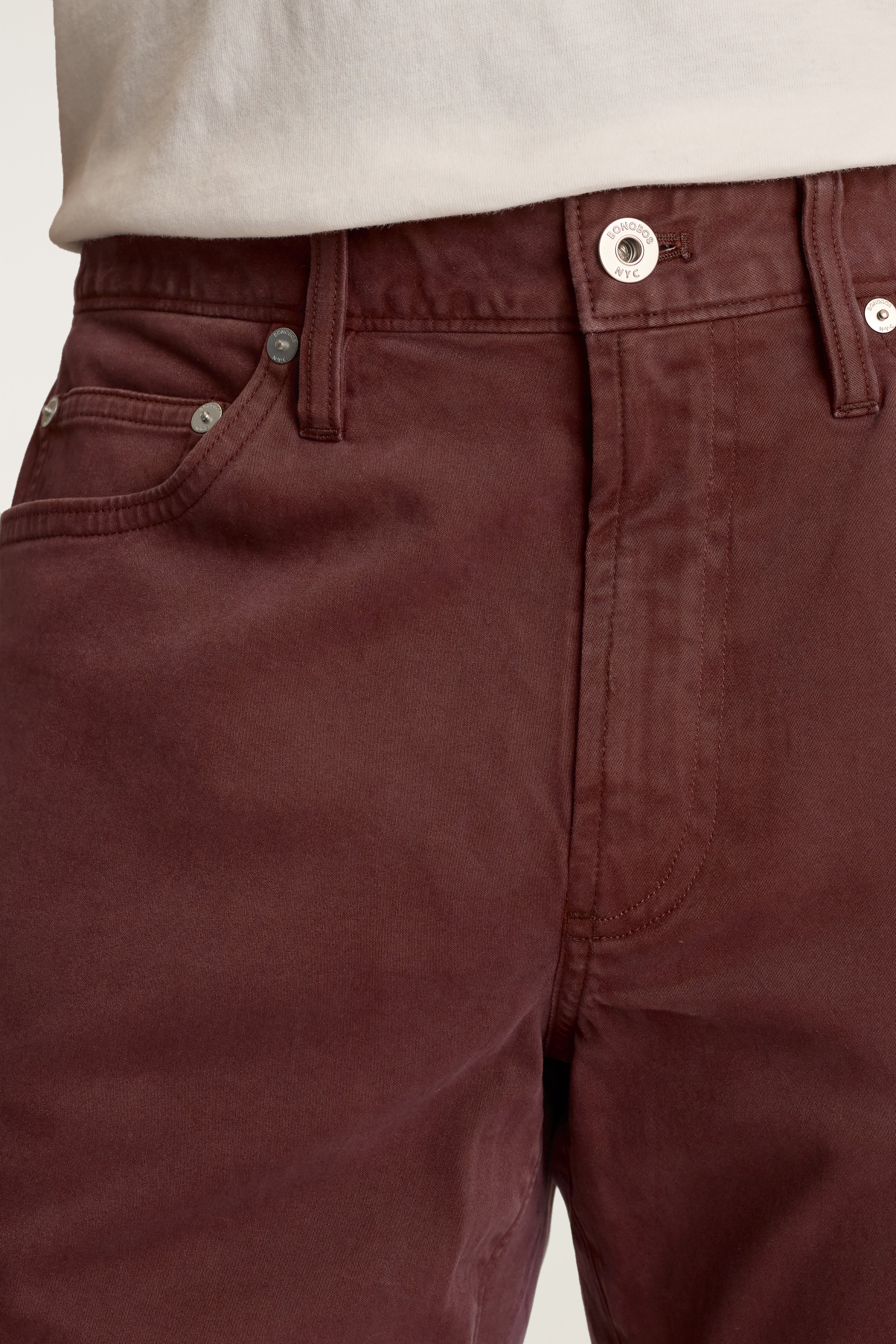 Italian Brushed 5-Pocket Pants