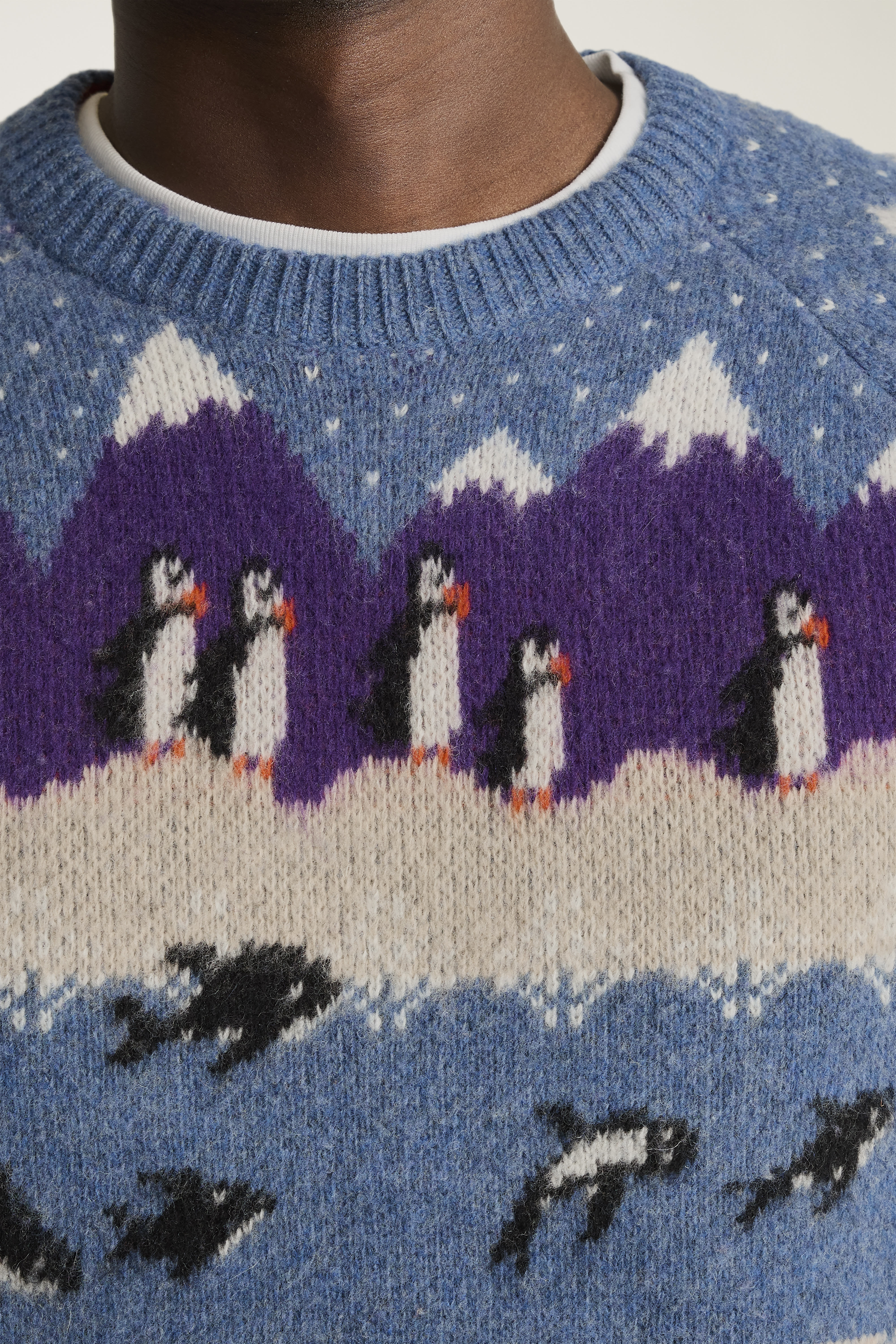 Arctic Fair Isle Sweater | Soft Arctic Fleece Pullover Sweatshirt