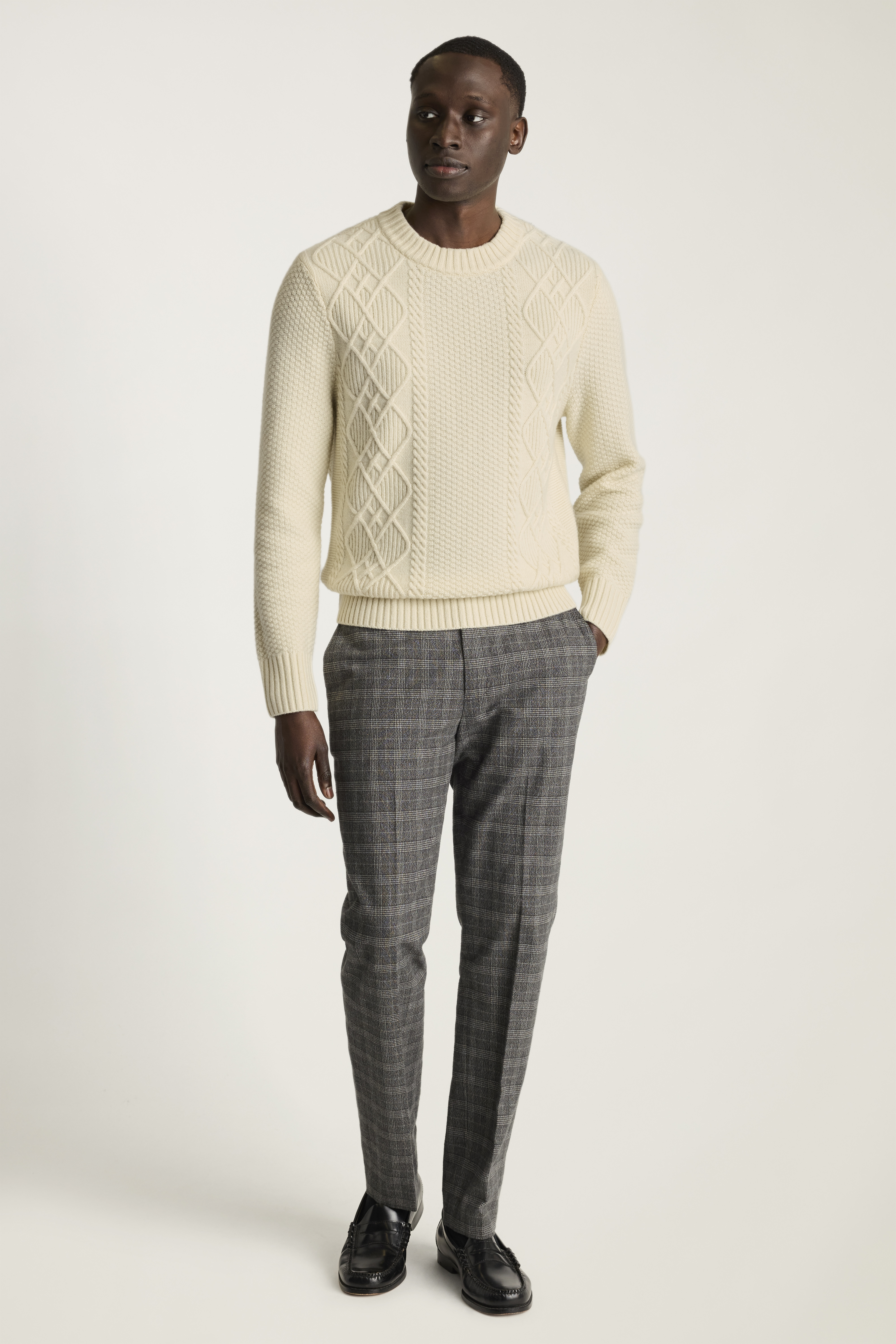 ニット/セーター RANDEBOO RB cable wool knit (beige) RANDEBOO（ランデブー）の「Cable knit top（ニット/セーター）」 - WEAR