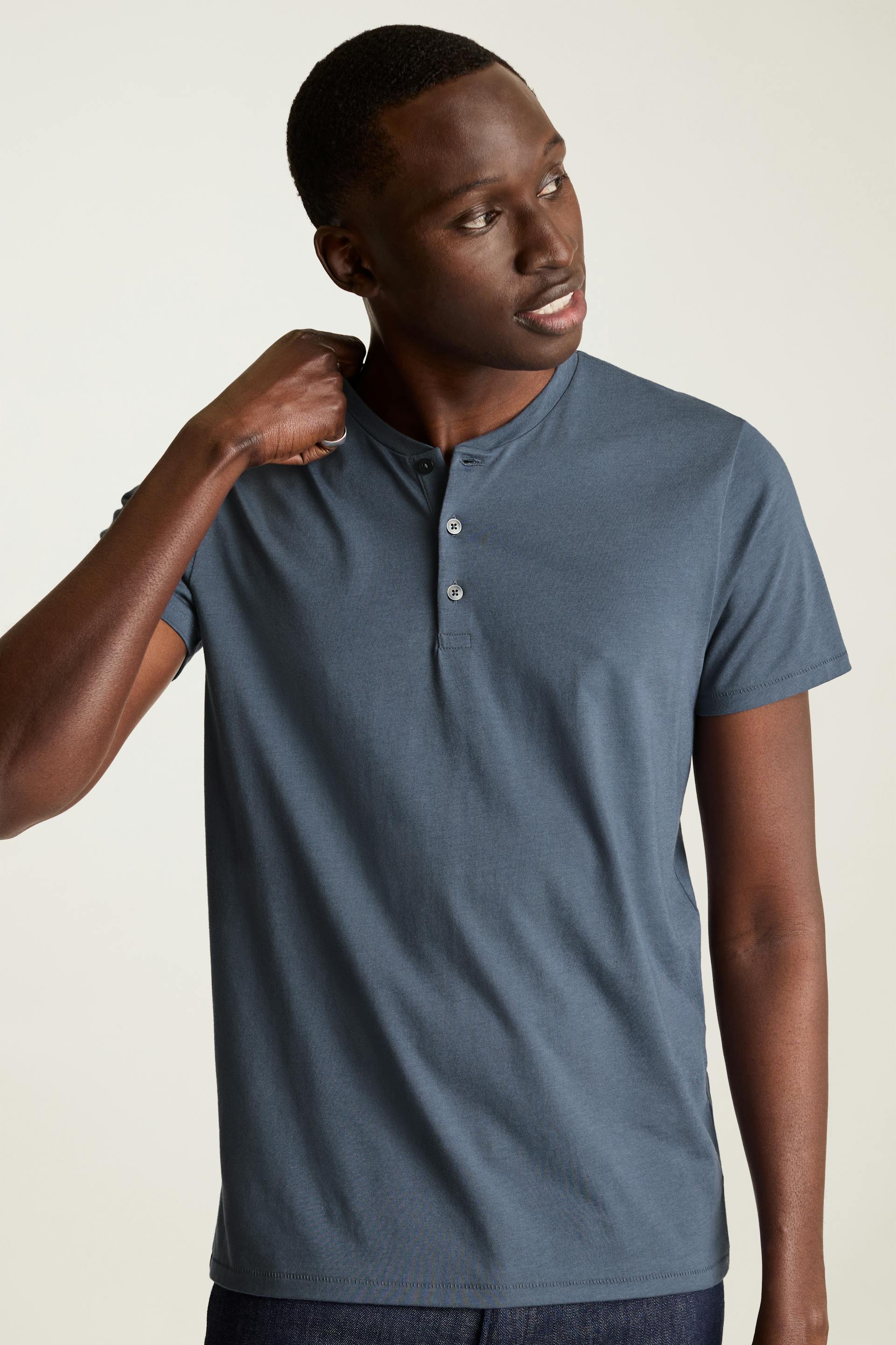 Pima Performance Short Sleeve Henley