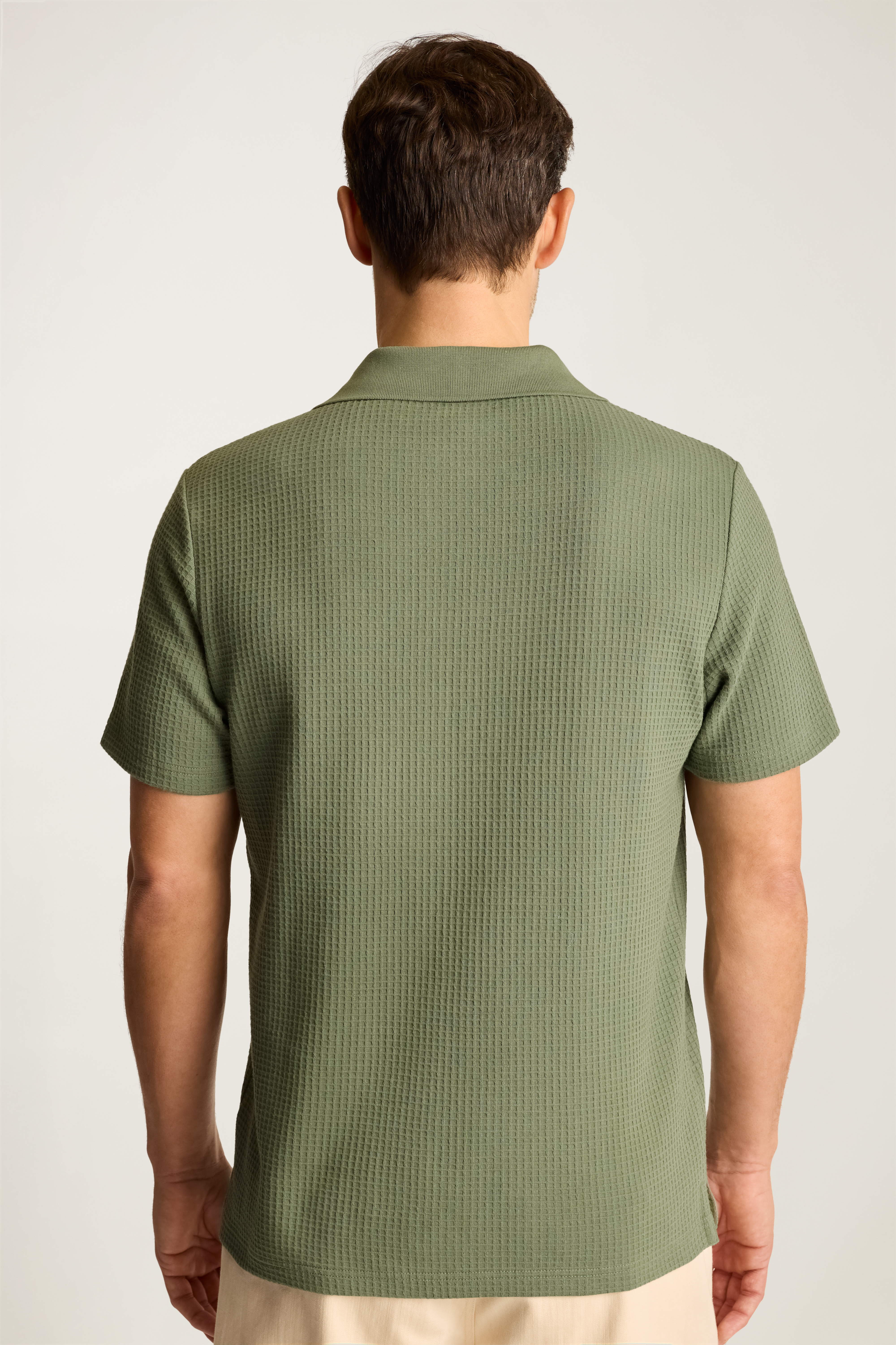 【DISCERNMENT】Loading waffle polo T-shirt Dime Waffle Polo - Indigo – Civil