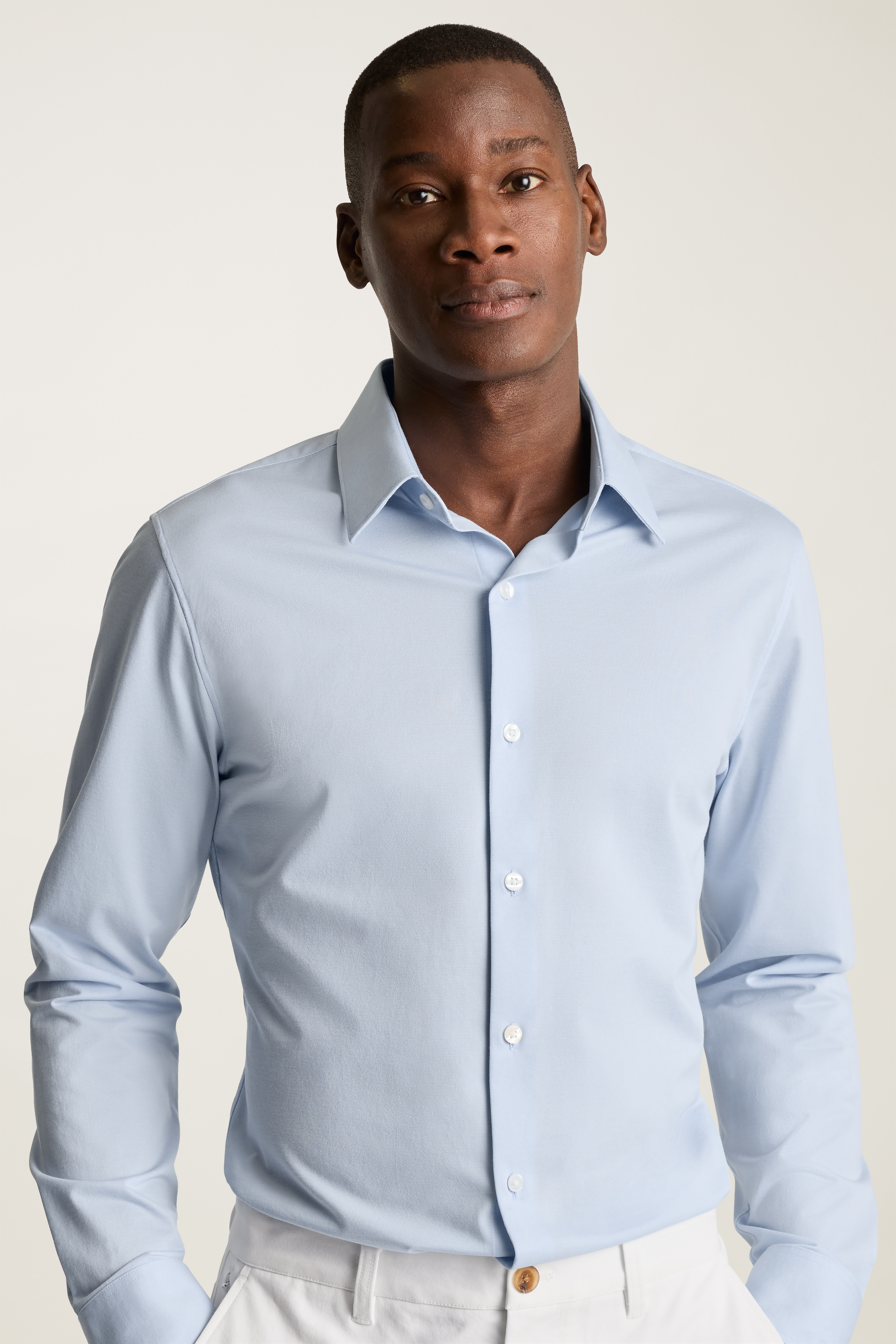 Tech Pique Button Down Shirt
