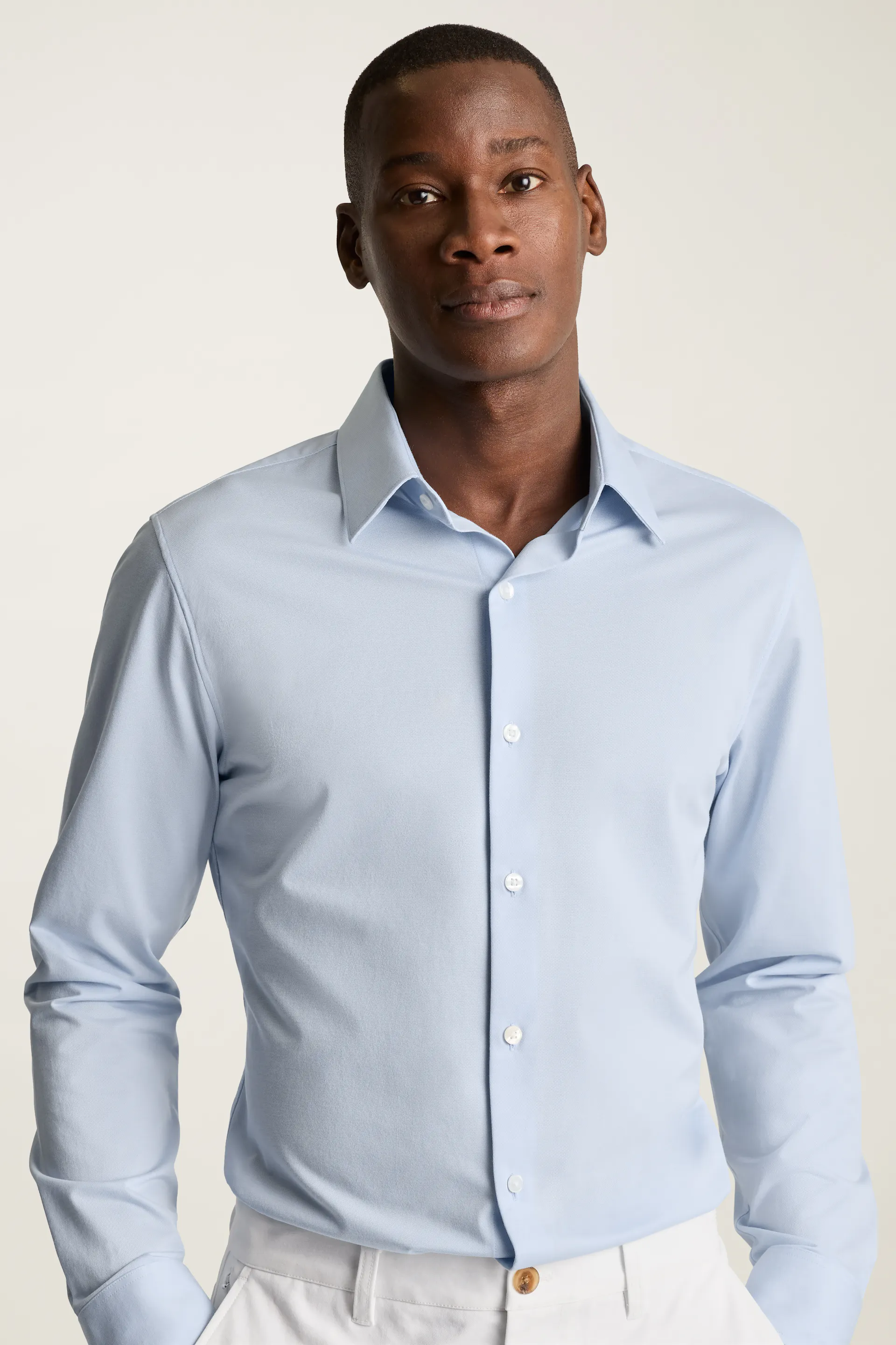 Tech Pique Button Down Shirt