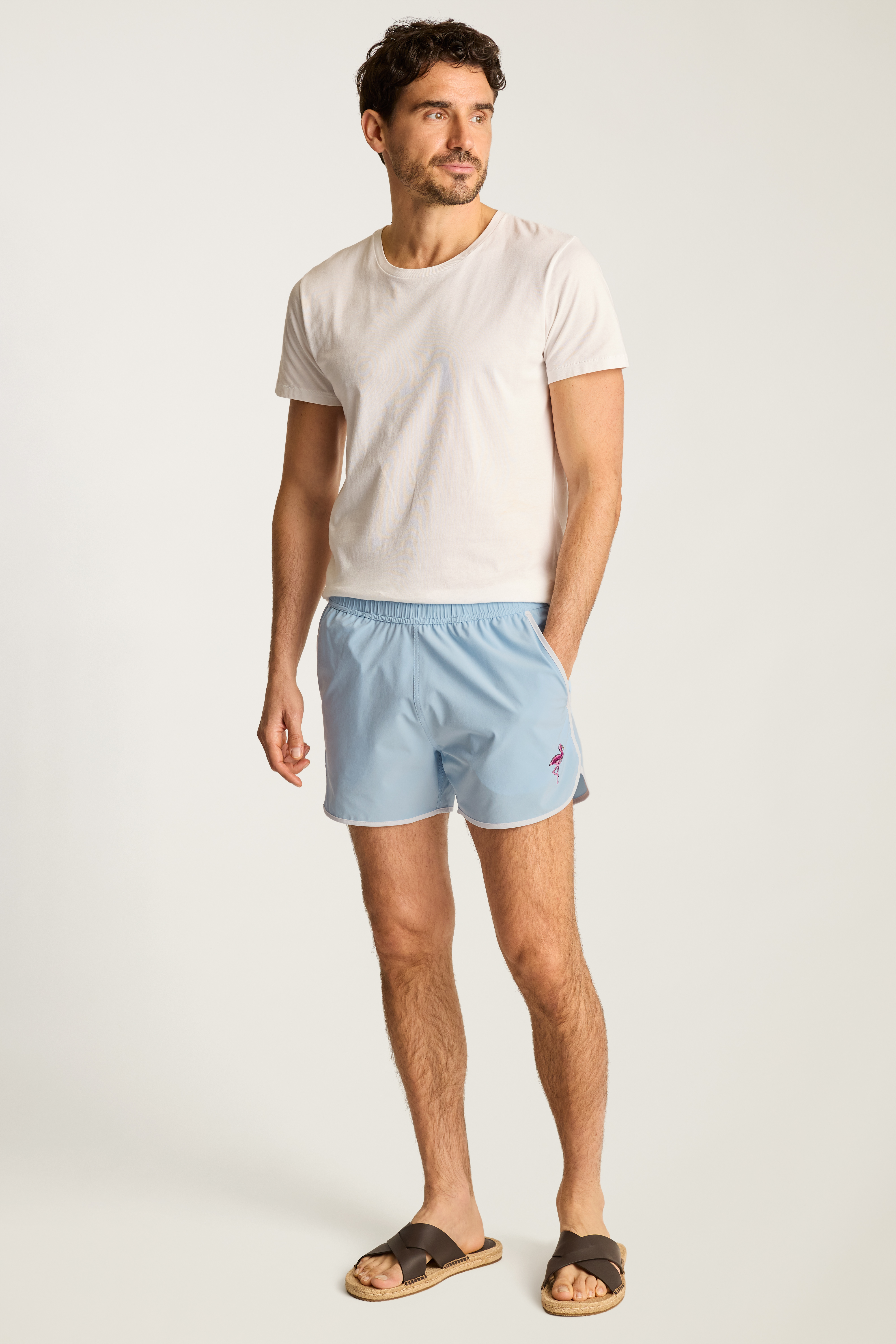 Throwback Swim Trunks