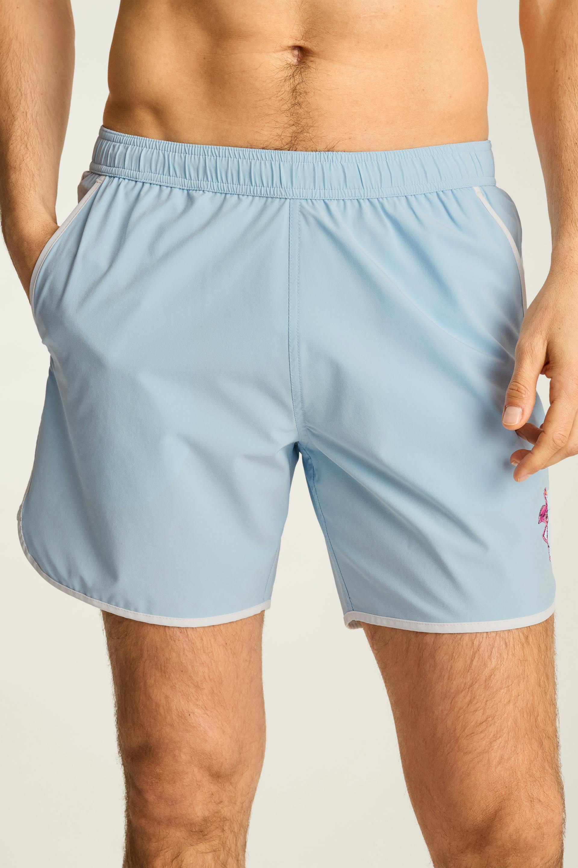 Throwback Swim Trunks