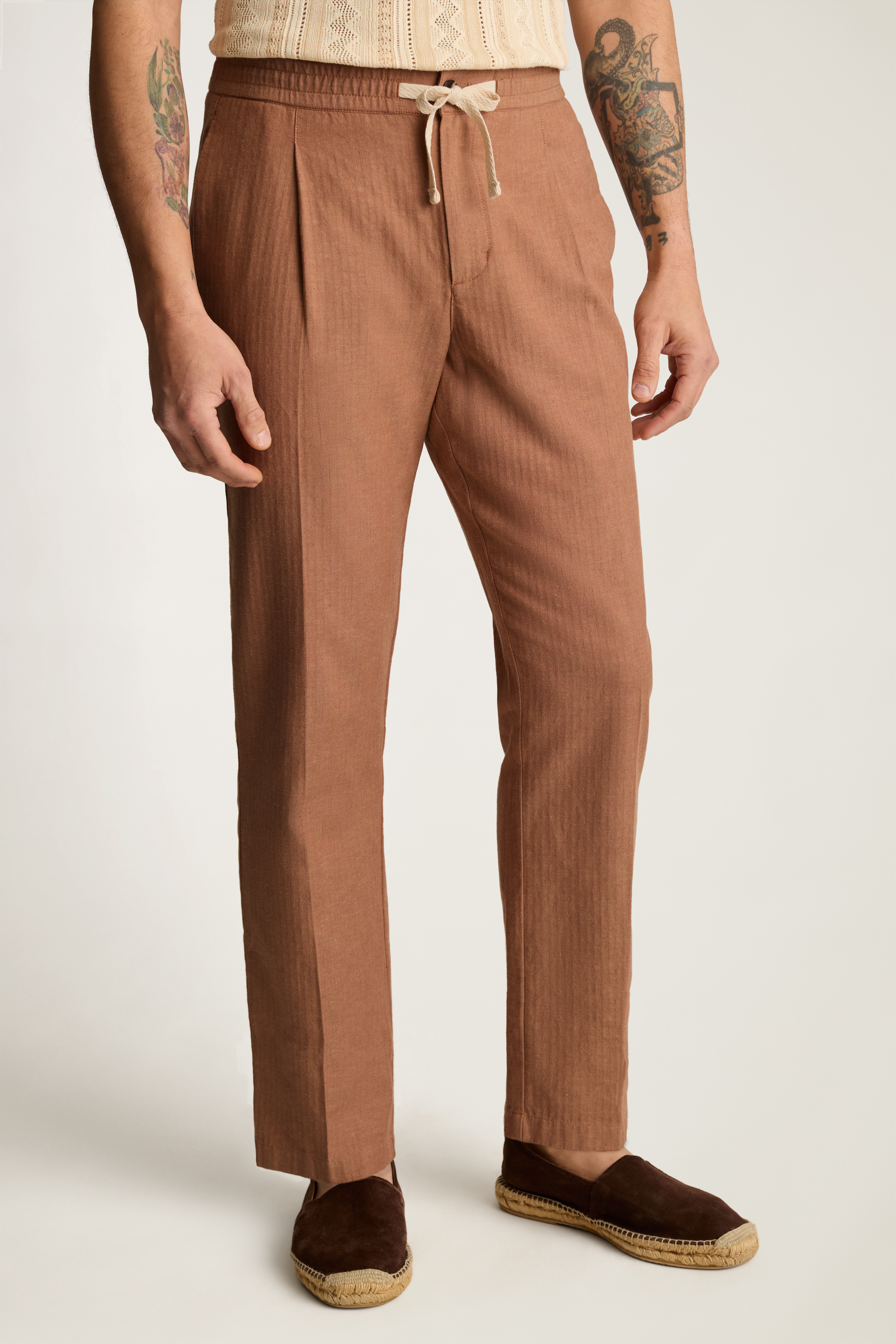 【BAON】[BAON] Pastilon Linen Pintuck Slacks Linen Beach Pants | Bonobos