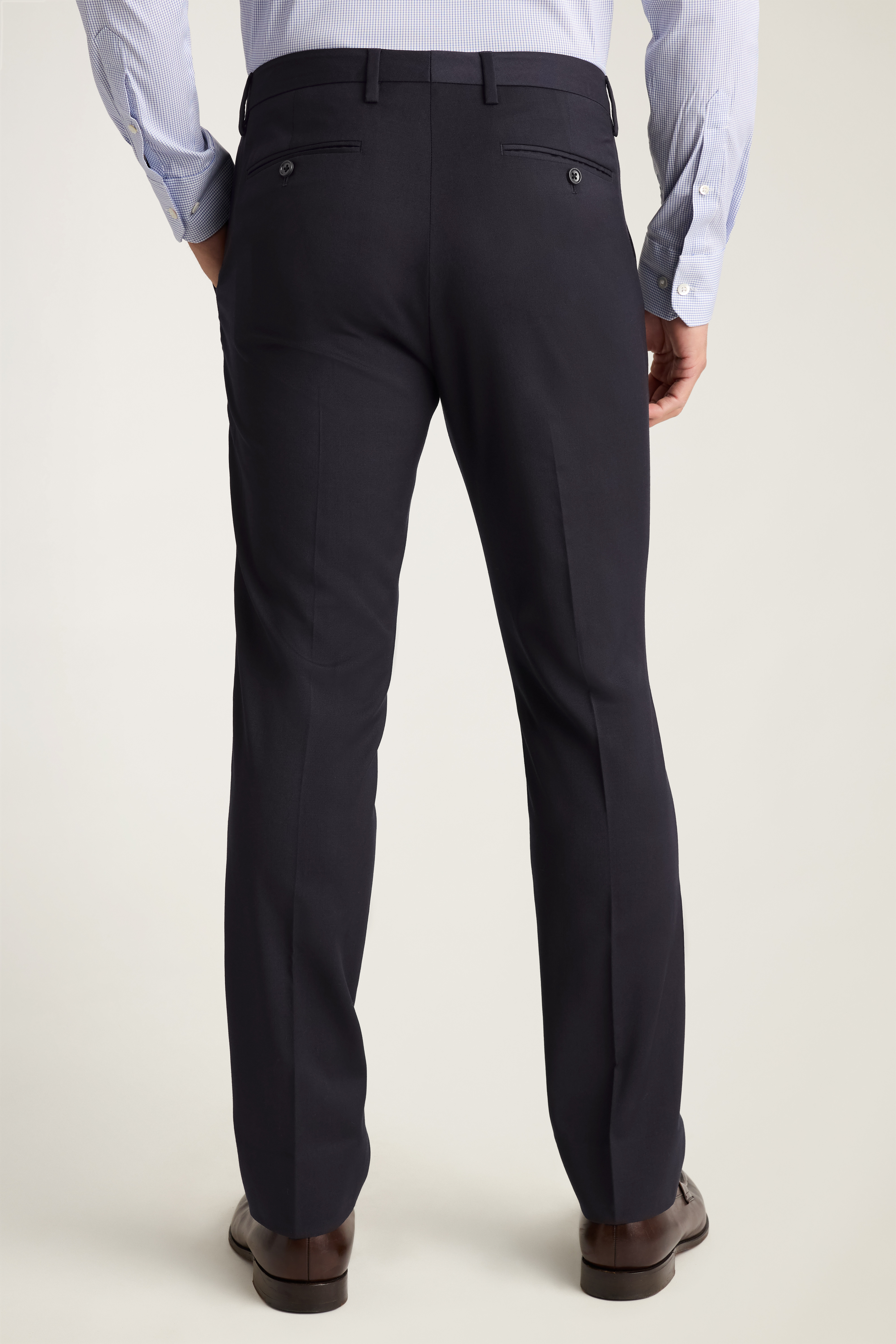 Weekday Warrior Wool Dress Suit Pants Tailored for Men by Bonobos - Dusty Cornflower Blue Nailhead - 3034