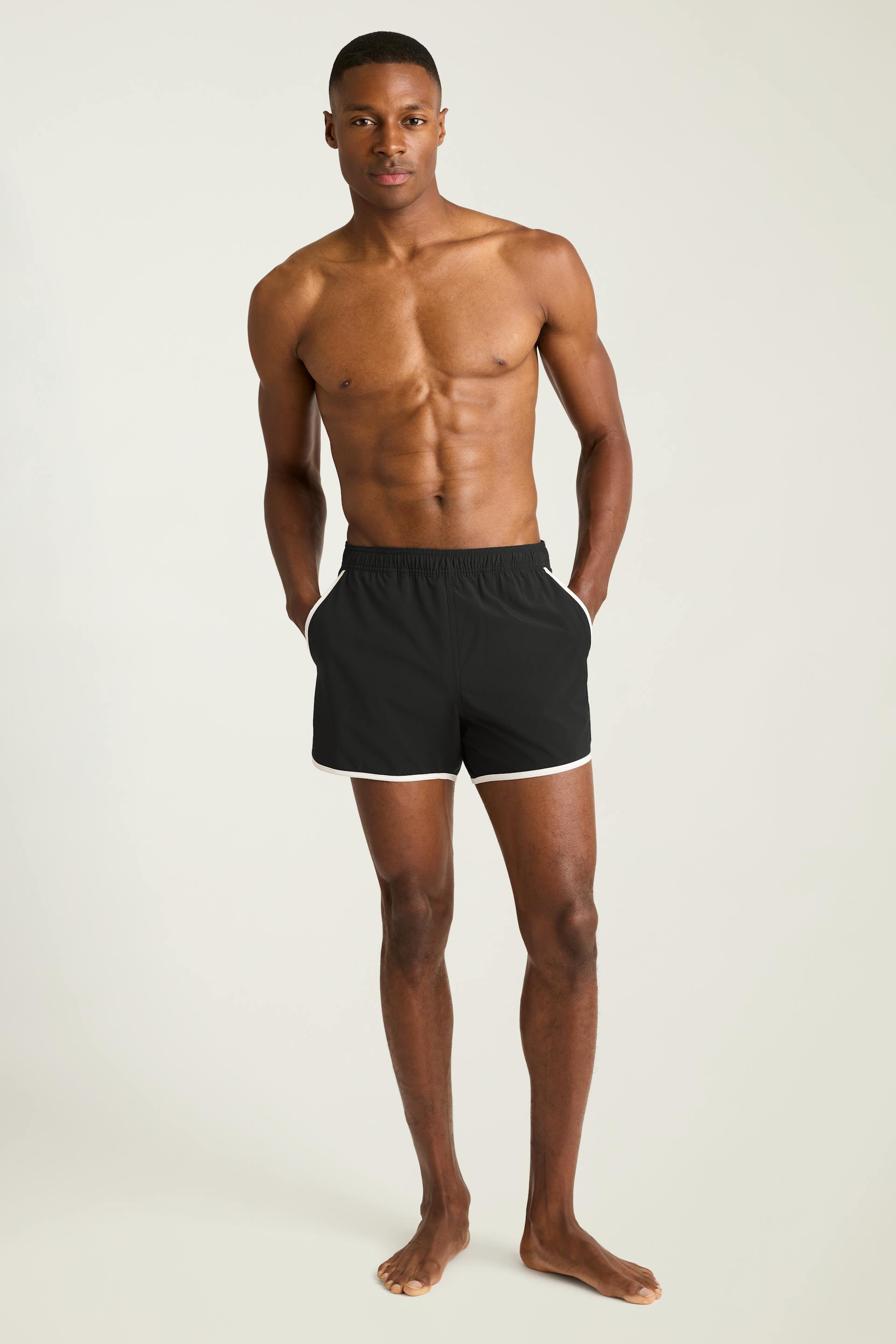 Throwback Swim Trunks