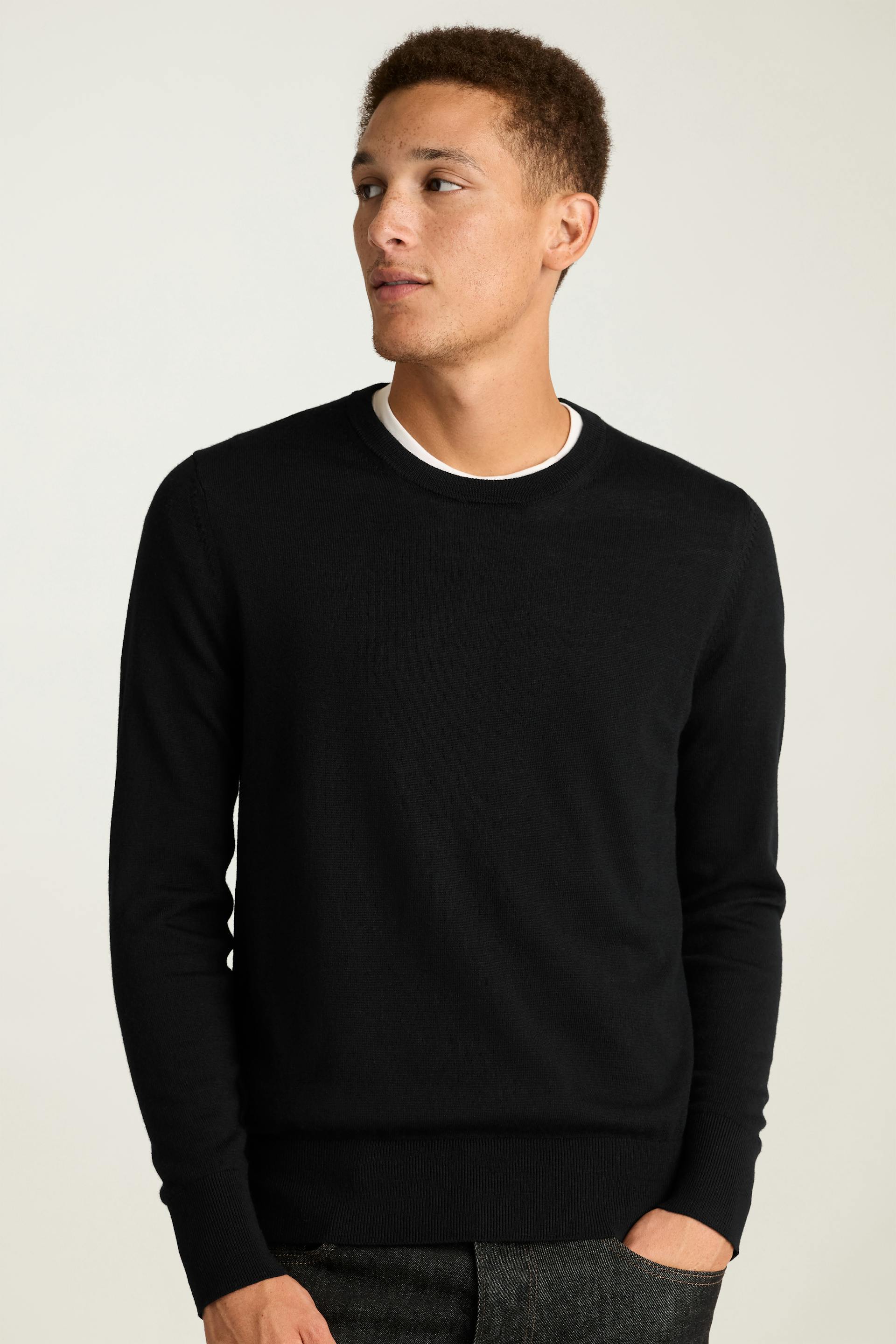 Washable Merino Crew Neck Sweater