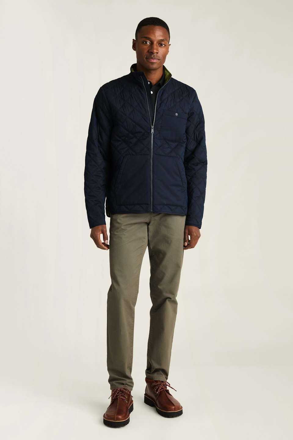 Sportsman Quilted Jacket for Men by Bonobos - Navy Blue - XS One Fit