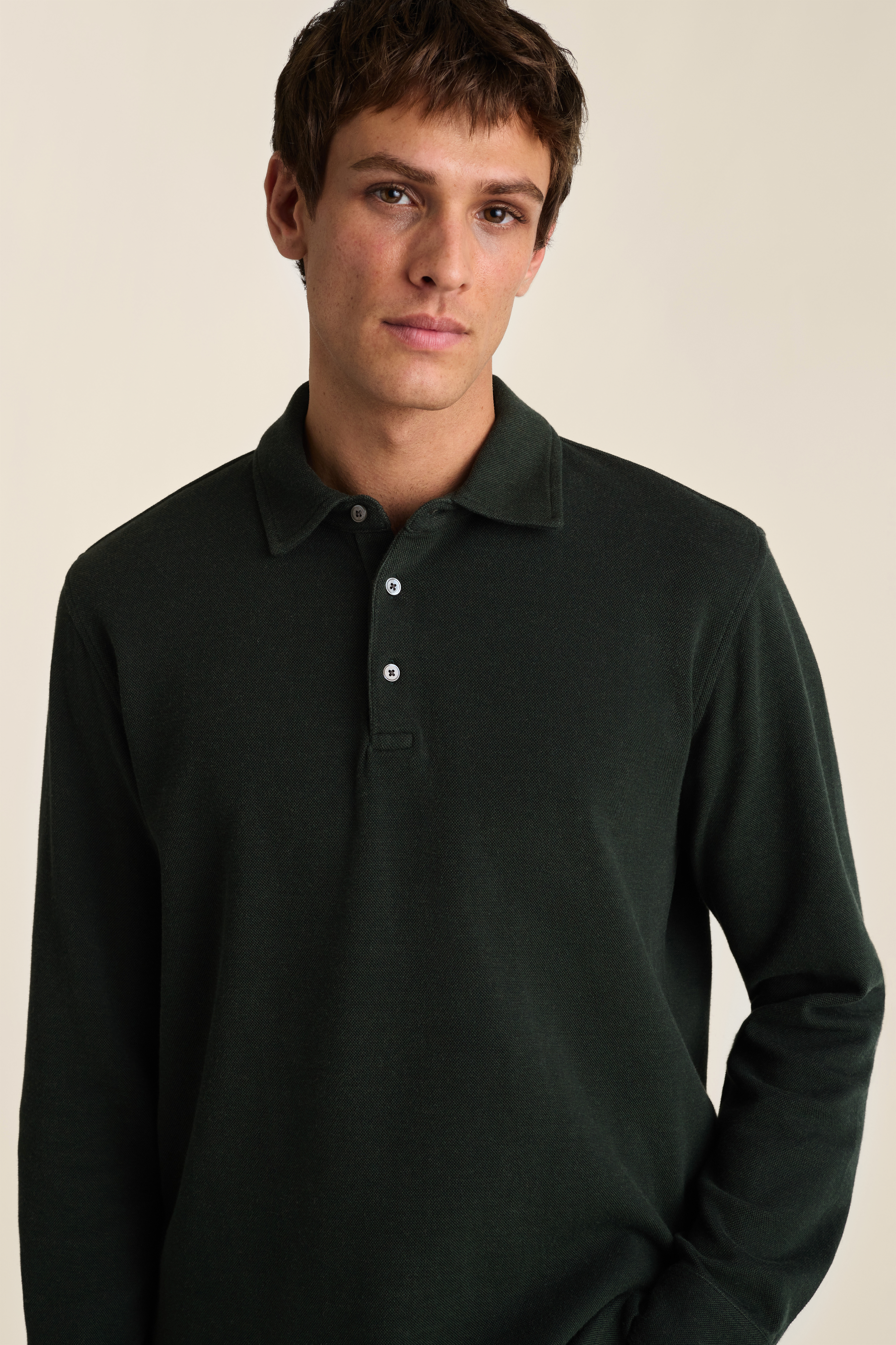 Refined Long Sleeve Polo