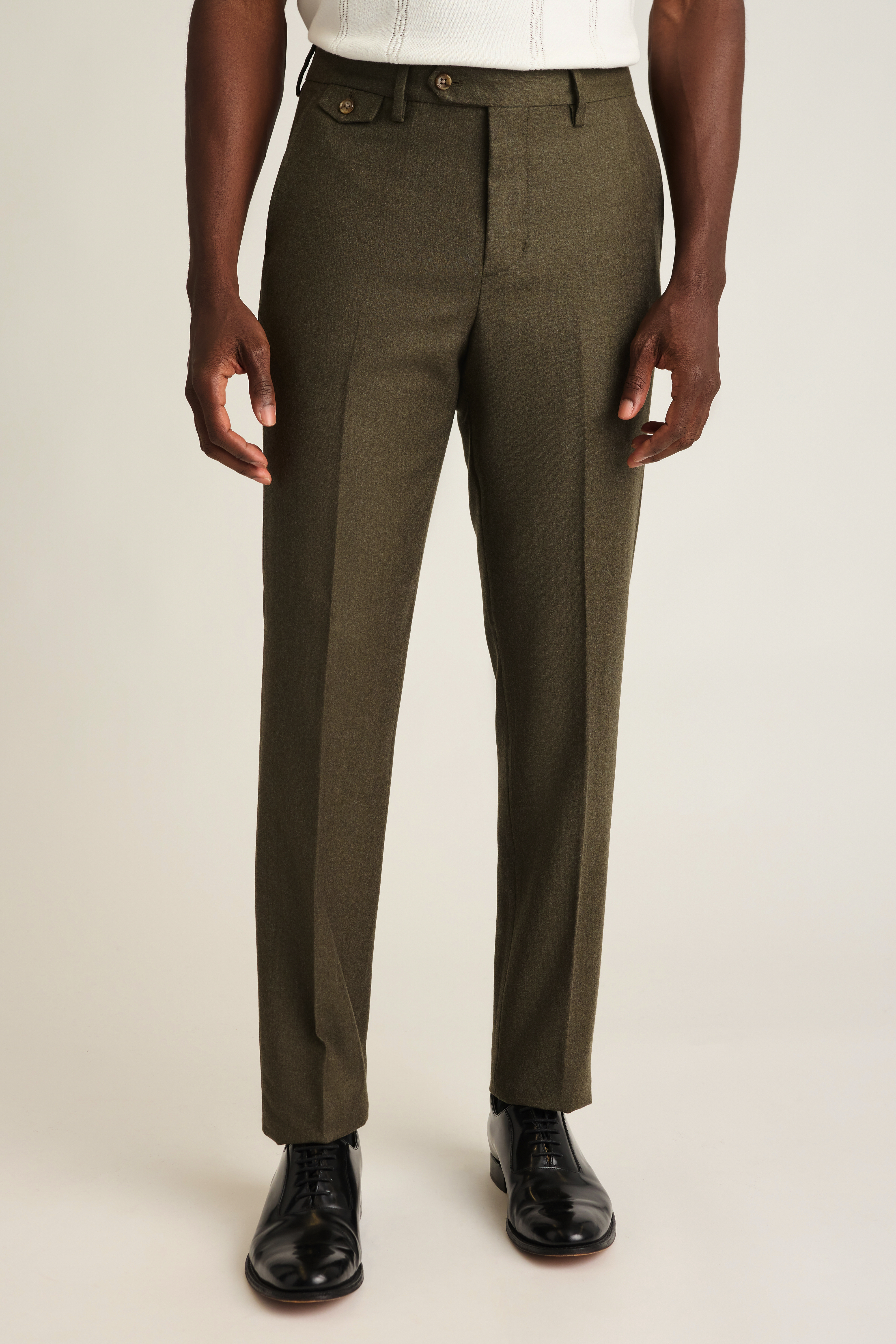 Jetsetter Italian Brushed Wool Dress Pant