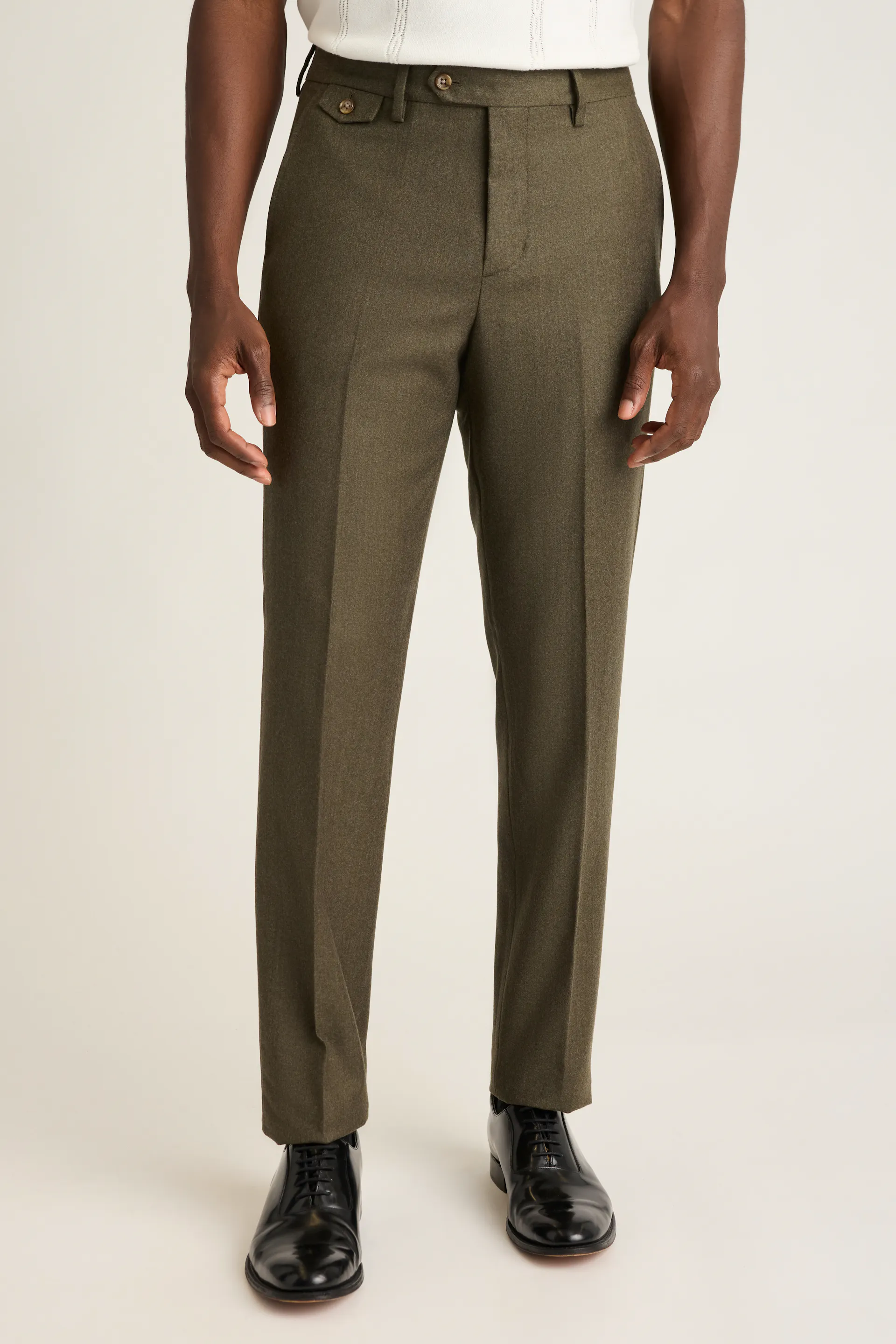 Jetsetter Italian Brushed Wool Dress Pant