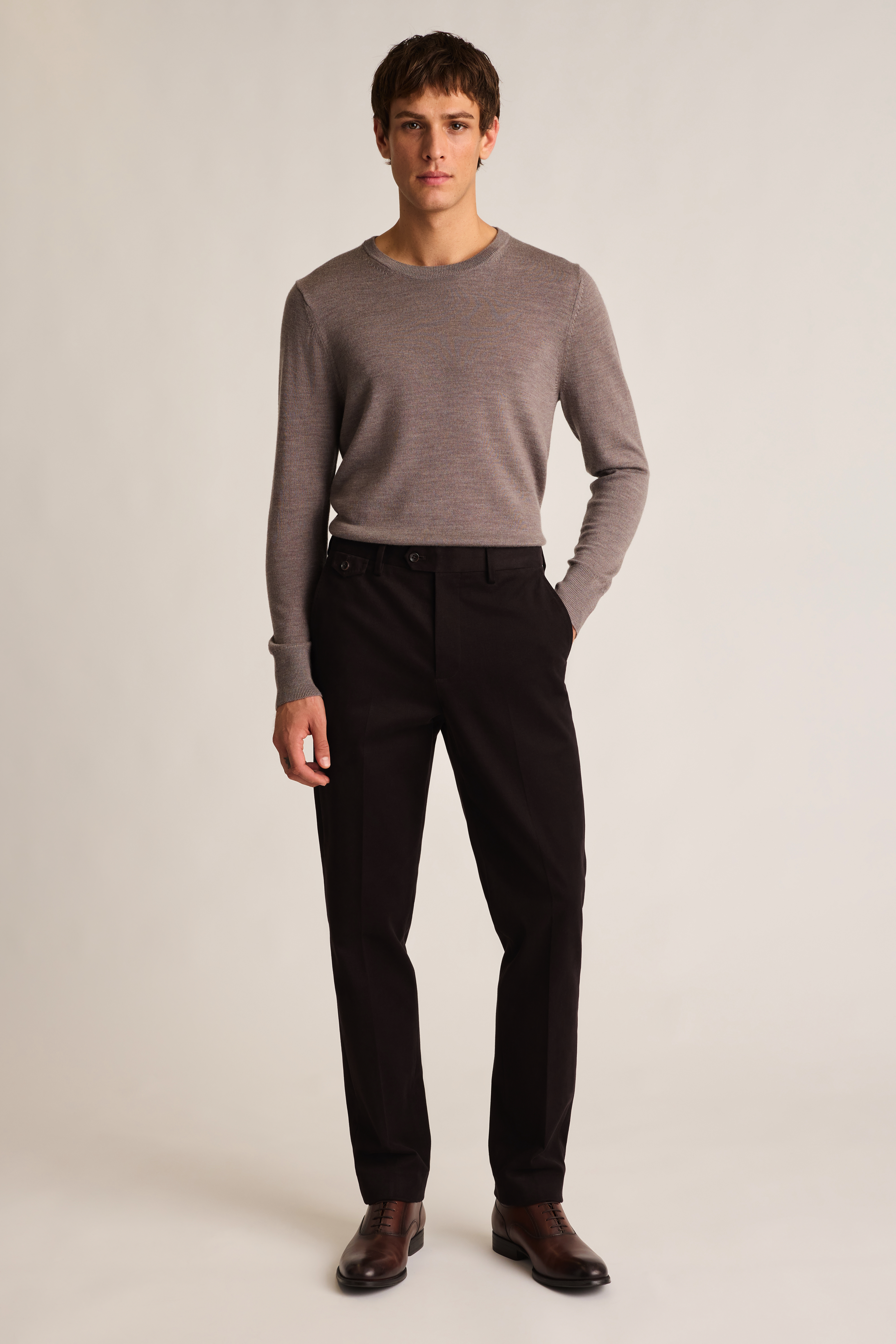 Jetsetter Italian Brushed Cotton Dress Pant