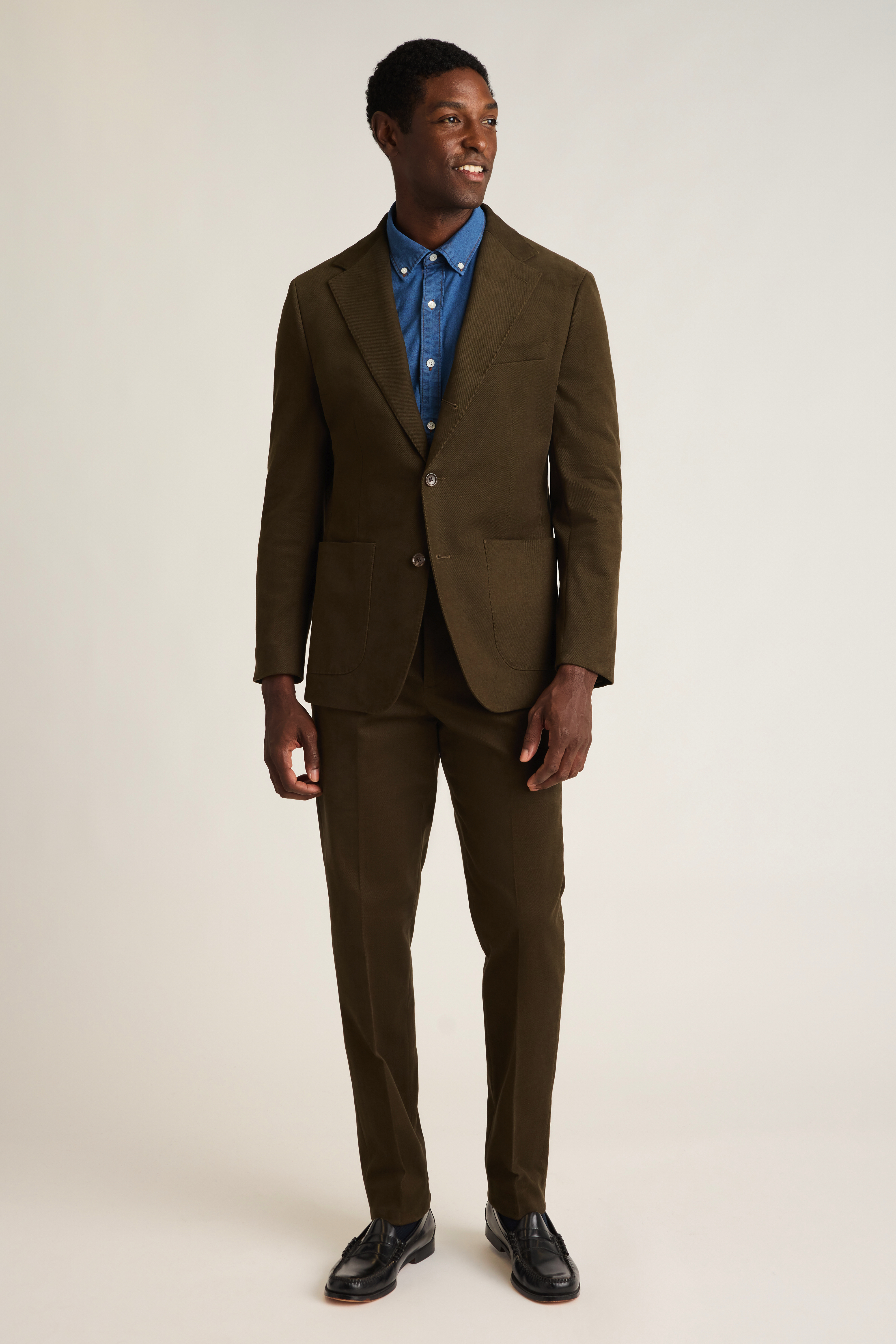 Jetsetter Italian Brushed Cotton Dress Pant