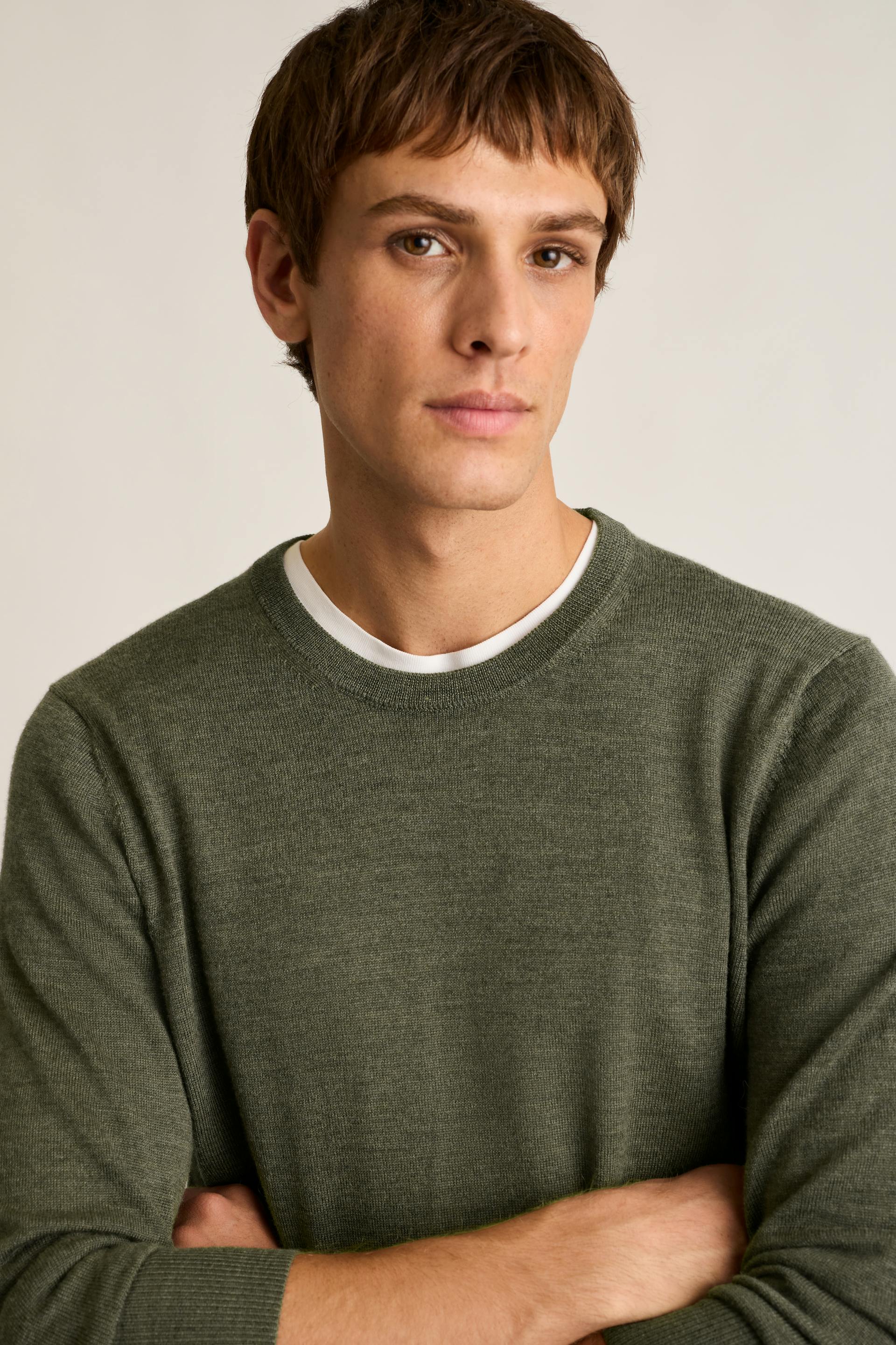 Washable Merino Crew Neck Sweater