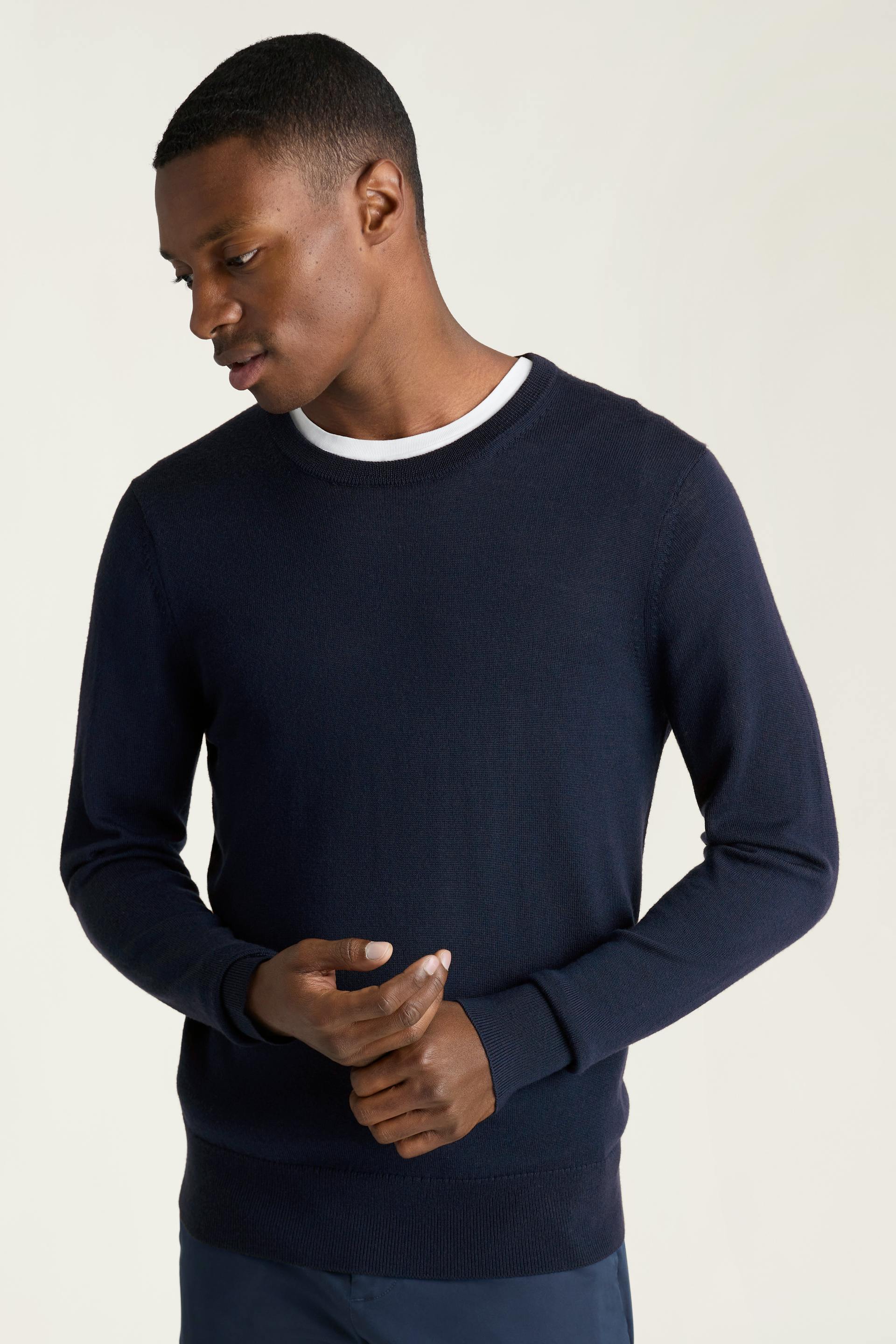 Washable Merino Crew Neck Sweater